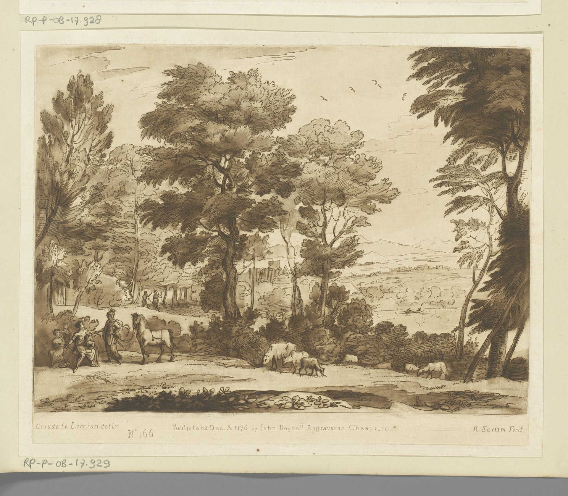 Landschap met Erminia en de oude schaapsherder by Richard Earlom