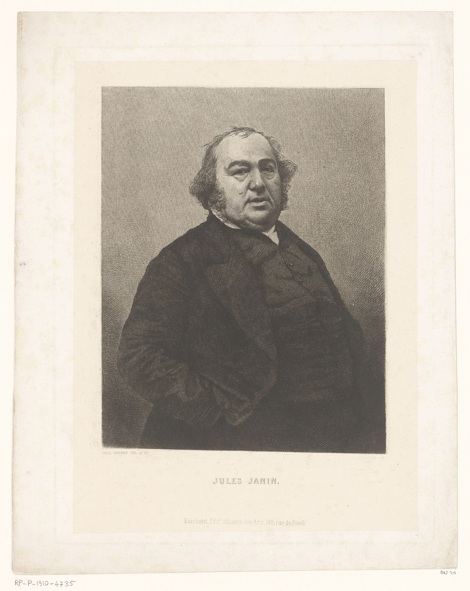 Portret van Jules Gabriel Janin by Paul Chenay