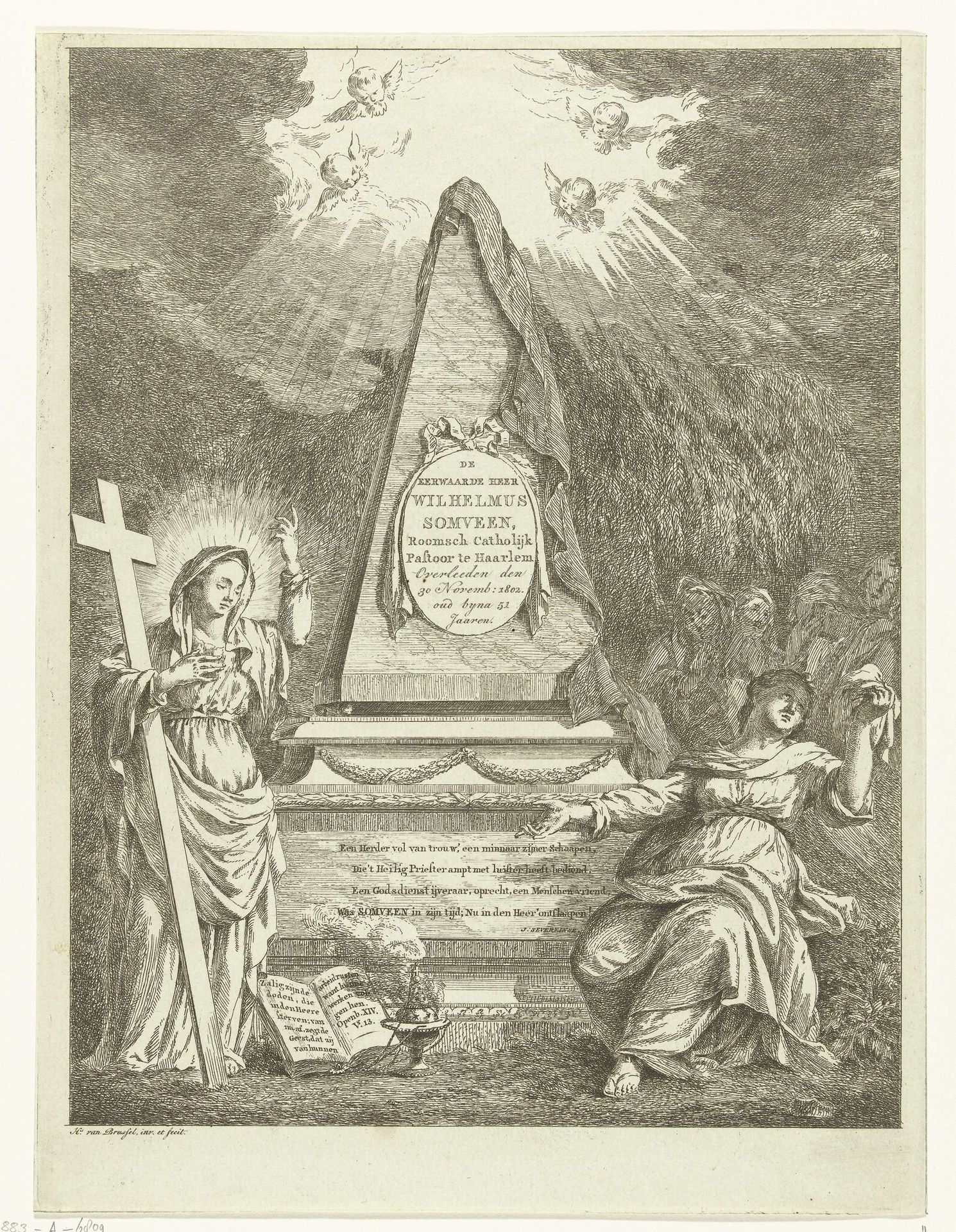 Monument voor Wilhelmus Somveen by Hermanus van Brussel