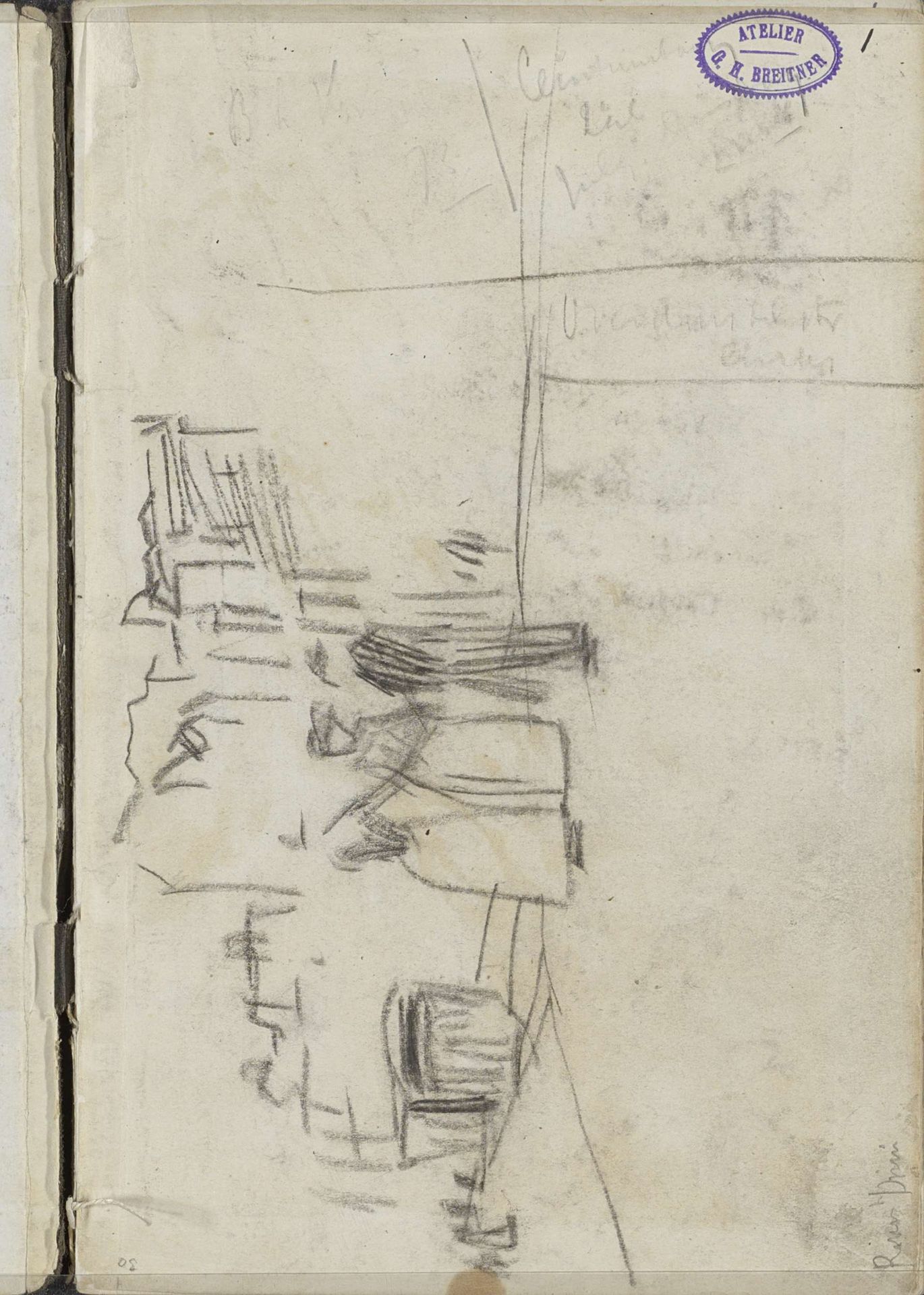 Gezicht op het Rokin te Amsterdam, ter hoogte van het Spui by George Hendrik Breitner