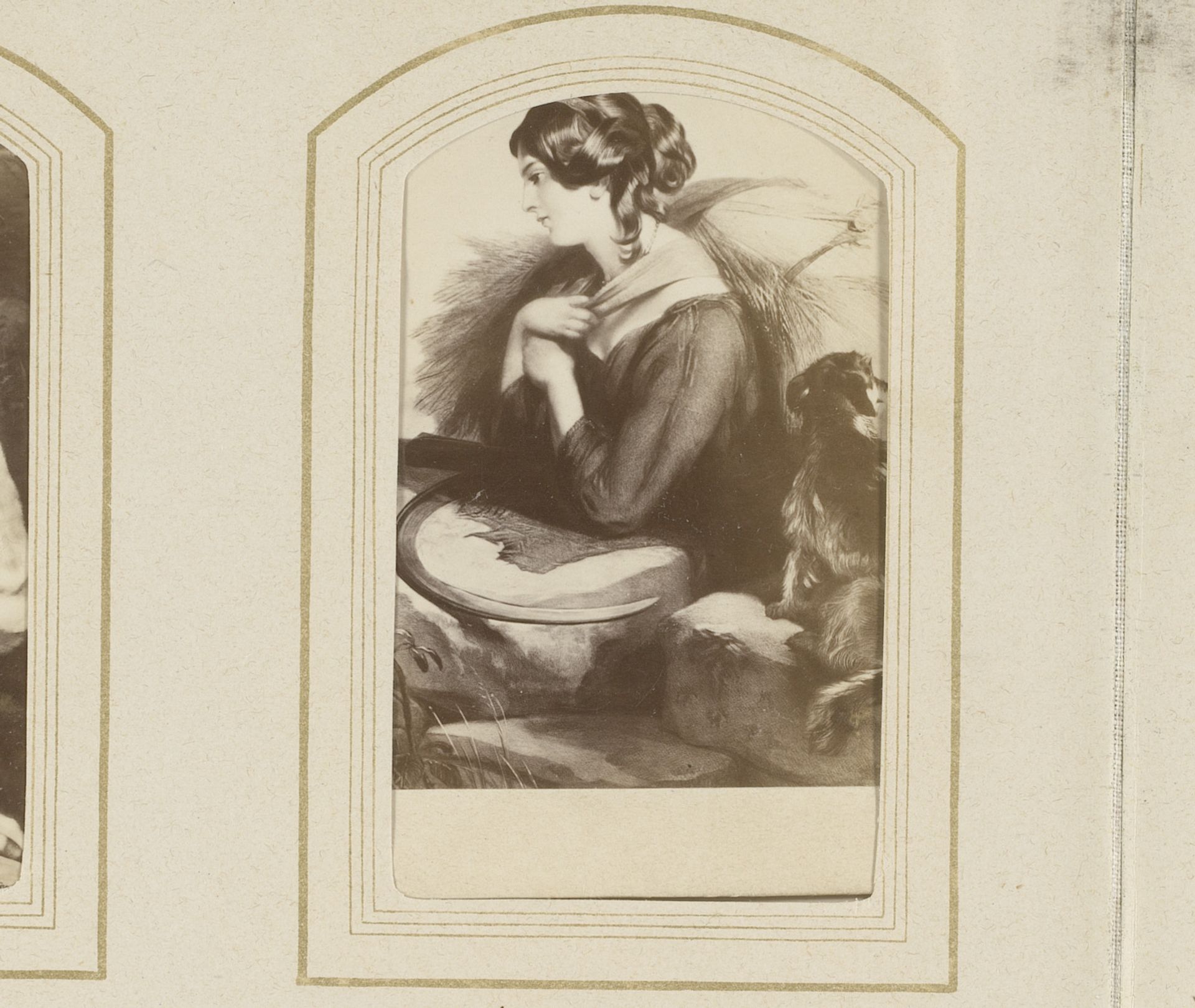 Fotoreproductie van La moissonneuse by Anonymous
