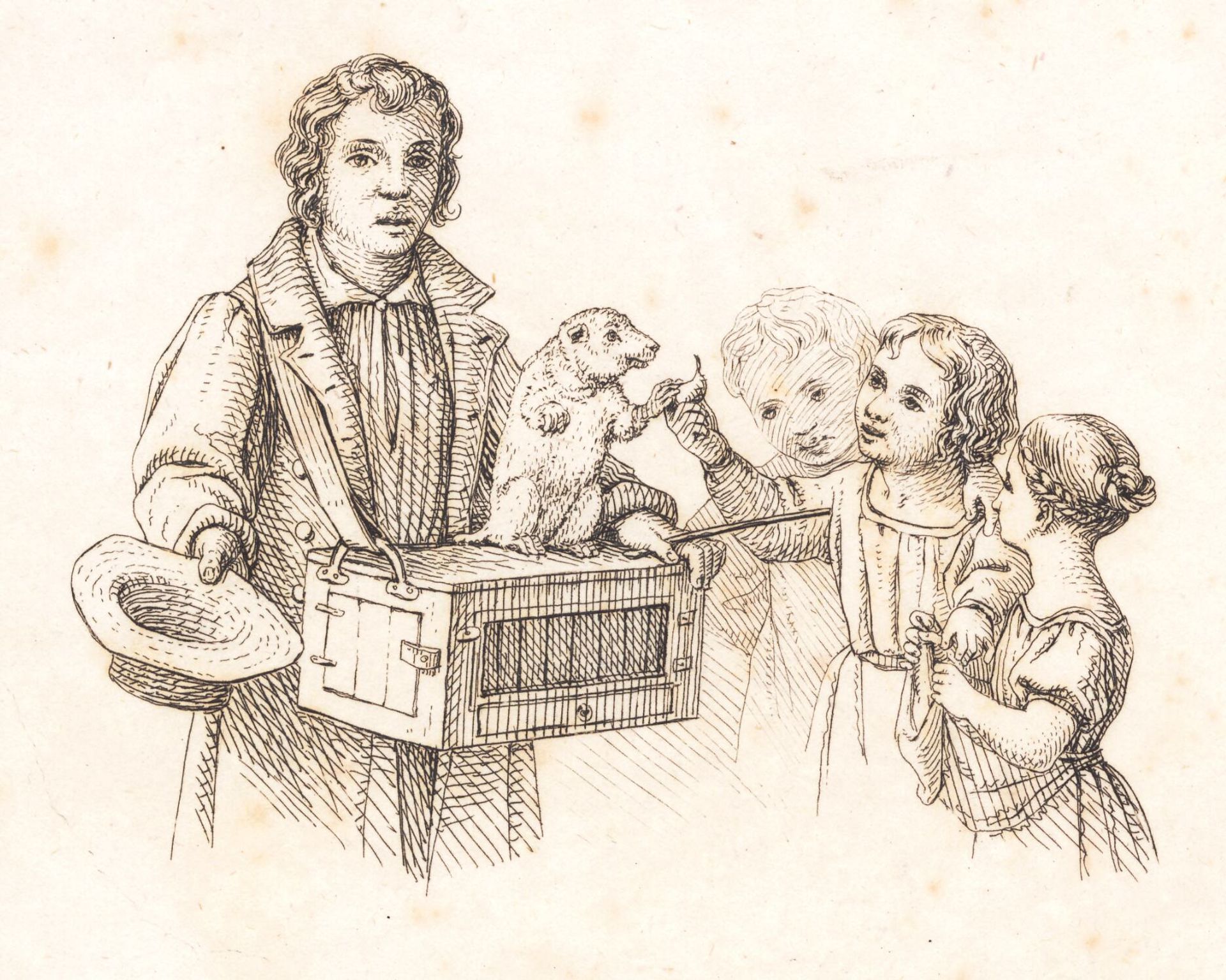 Illustration til "Halvhundrede Fabler for Børn" af Hey by Martinus Rørbye