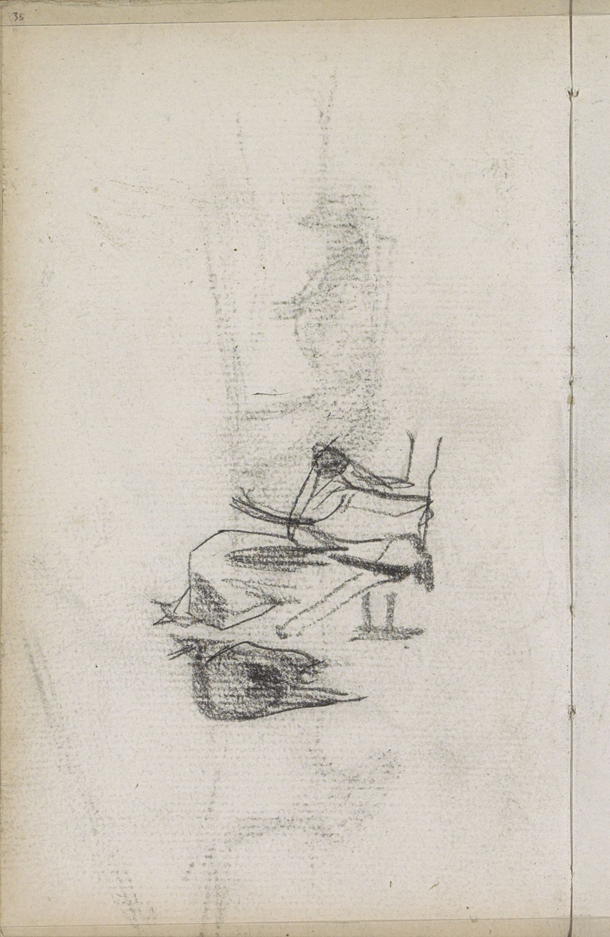 Ploeg met twee paarden by George Hendrik Breitner