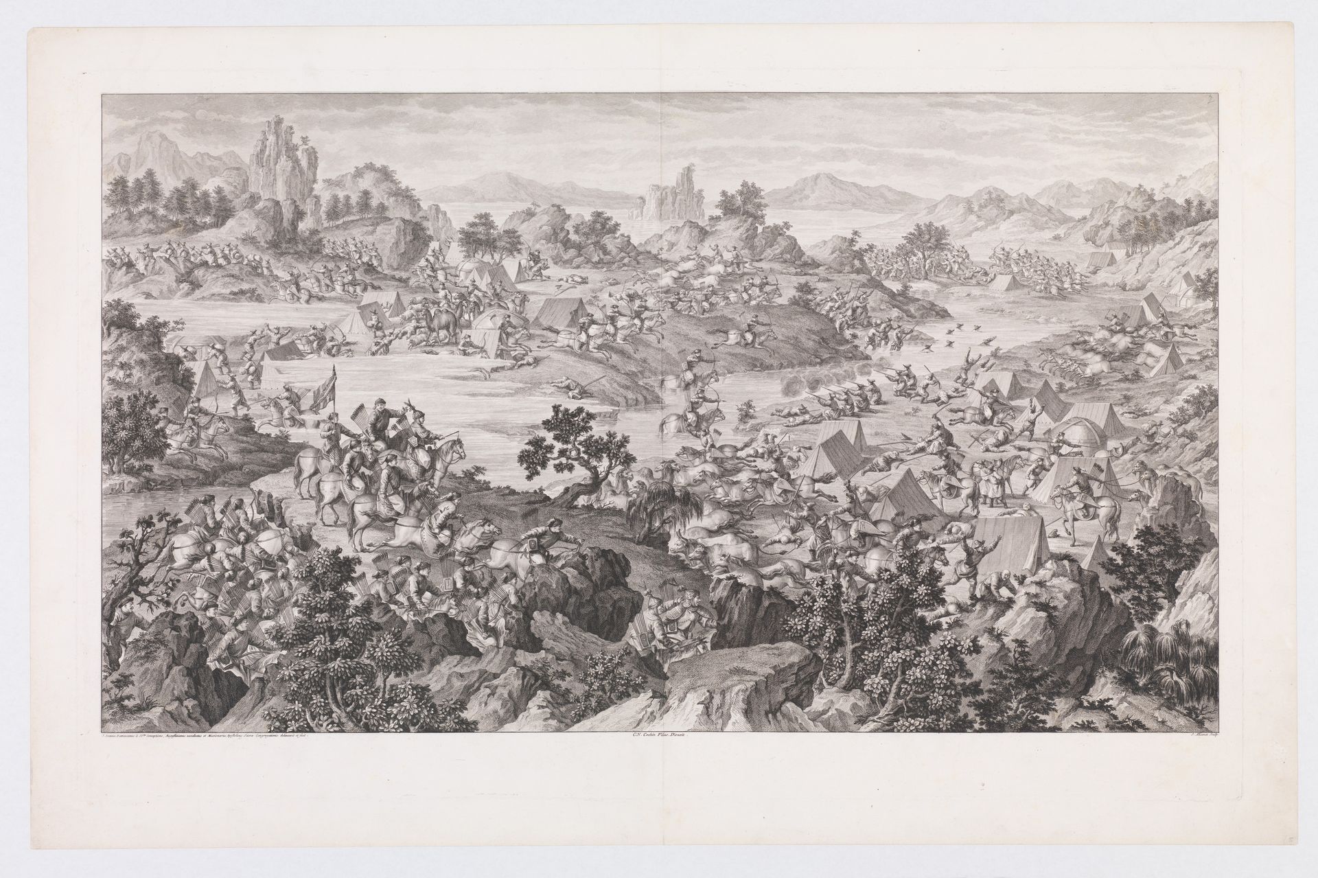 The Combat of Khurungui by Jacques Aliamet
