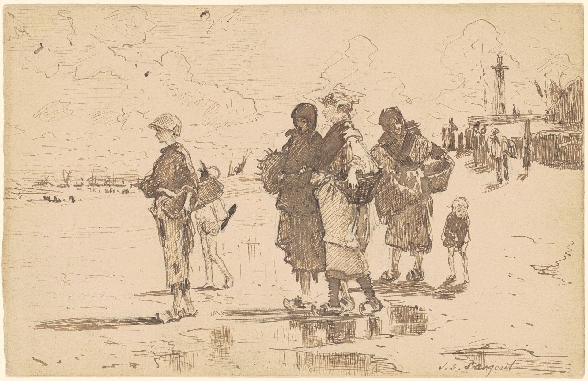 En route pour la pêche (Setting Out to Fish) by John Singer Sargent