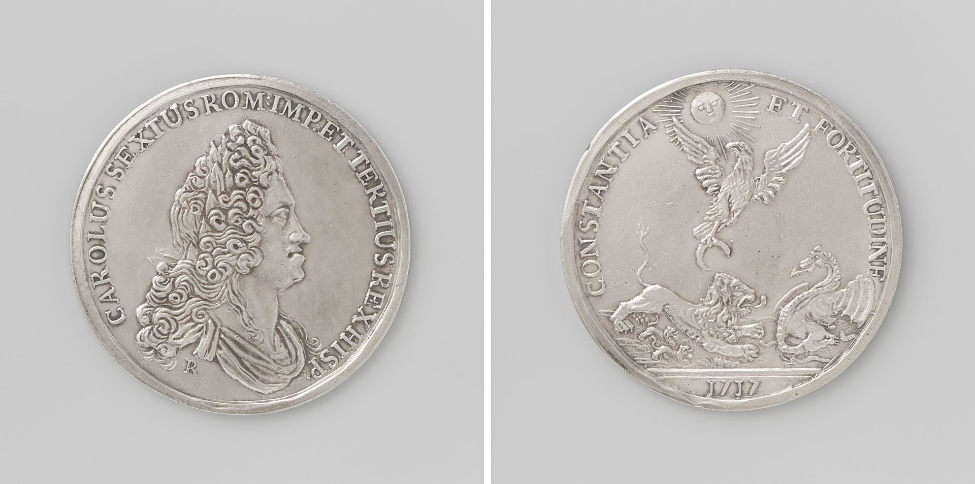 Overwinning van Karel VI op de Turken by Philippe (II) Roëttiers