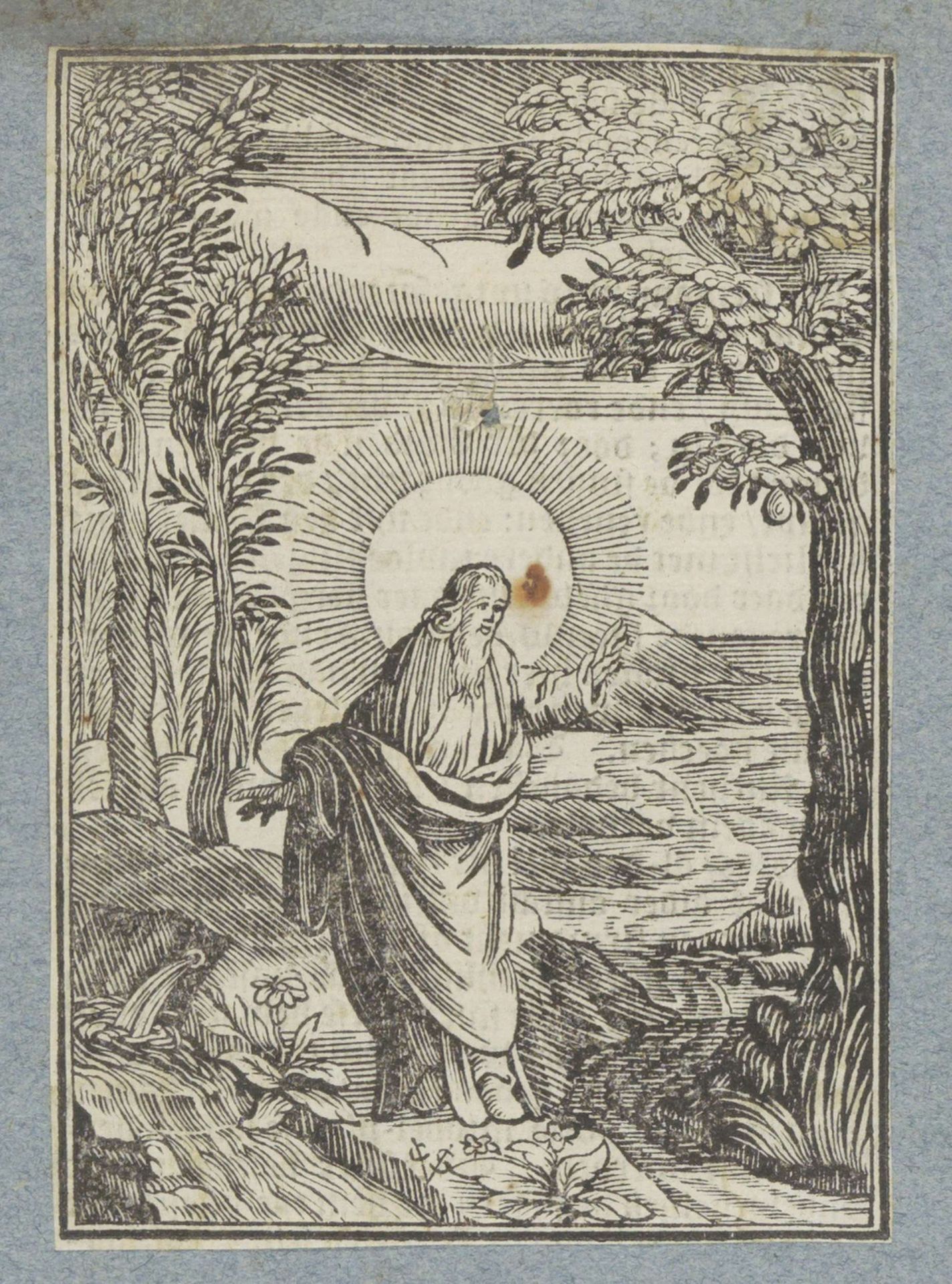 Derde scheppingsdag: schepping van de droge aarde en de planten by Christoffel van (II) Sichem