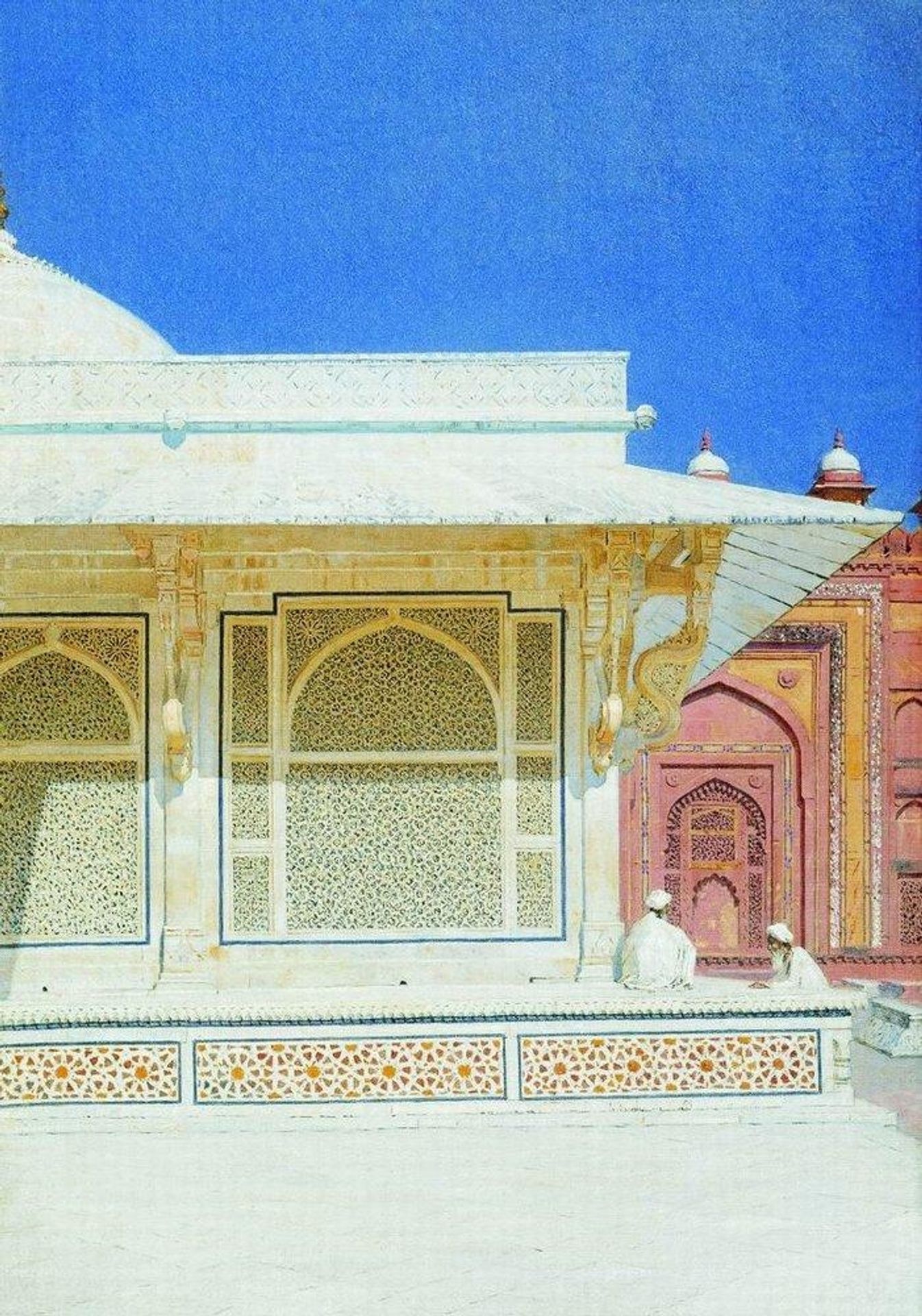 Tomb of Sheikh Salim Chishti in Fatehpur Sikri by Vasily Vereshchagin