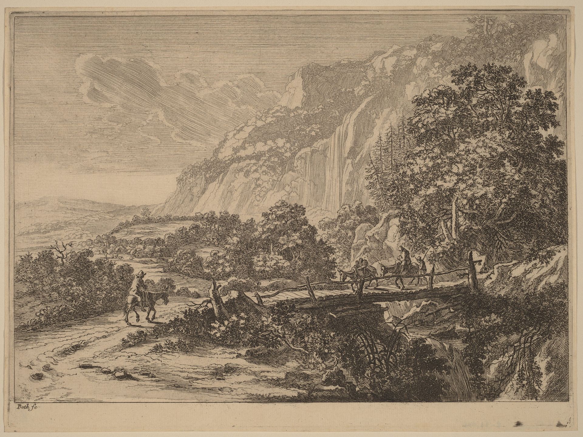 The Wooden Bridge at Sulmona near Tivoli by Jan Both