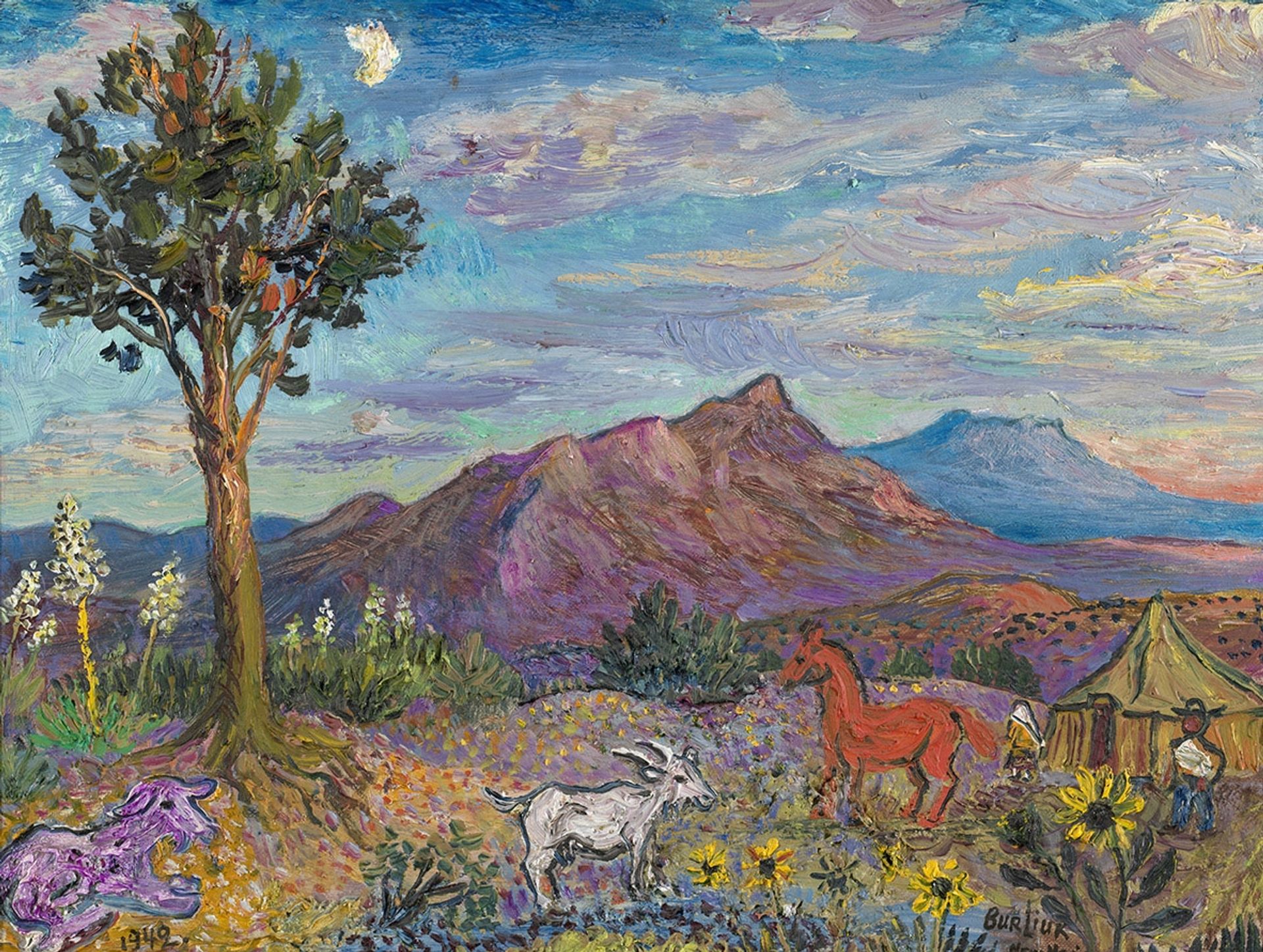 Landscape in New Mexico by David Burliuk