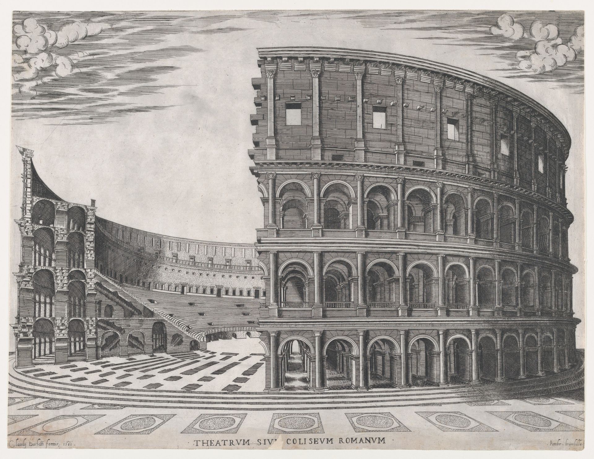 Speculum Romanae Magnificentiae: The Colosseum by Giovanni Ambrogio Brambilla