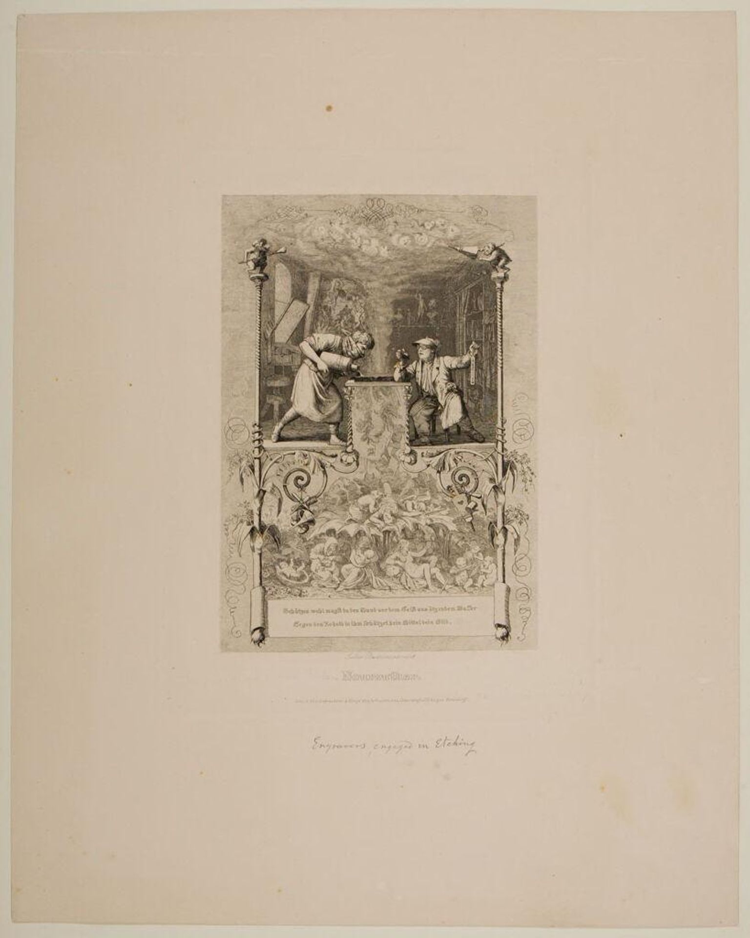 Engravers Engaged in Etching by Eugen Neureuther