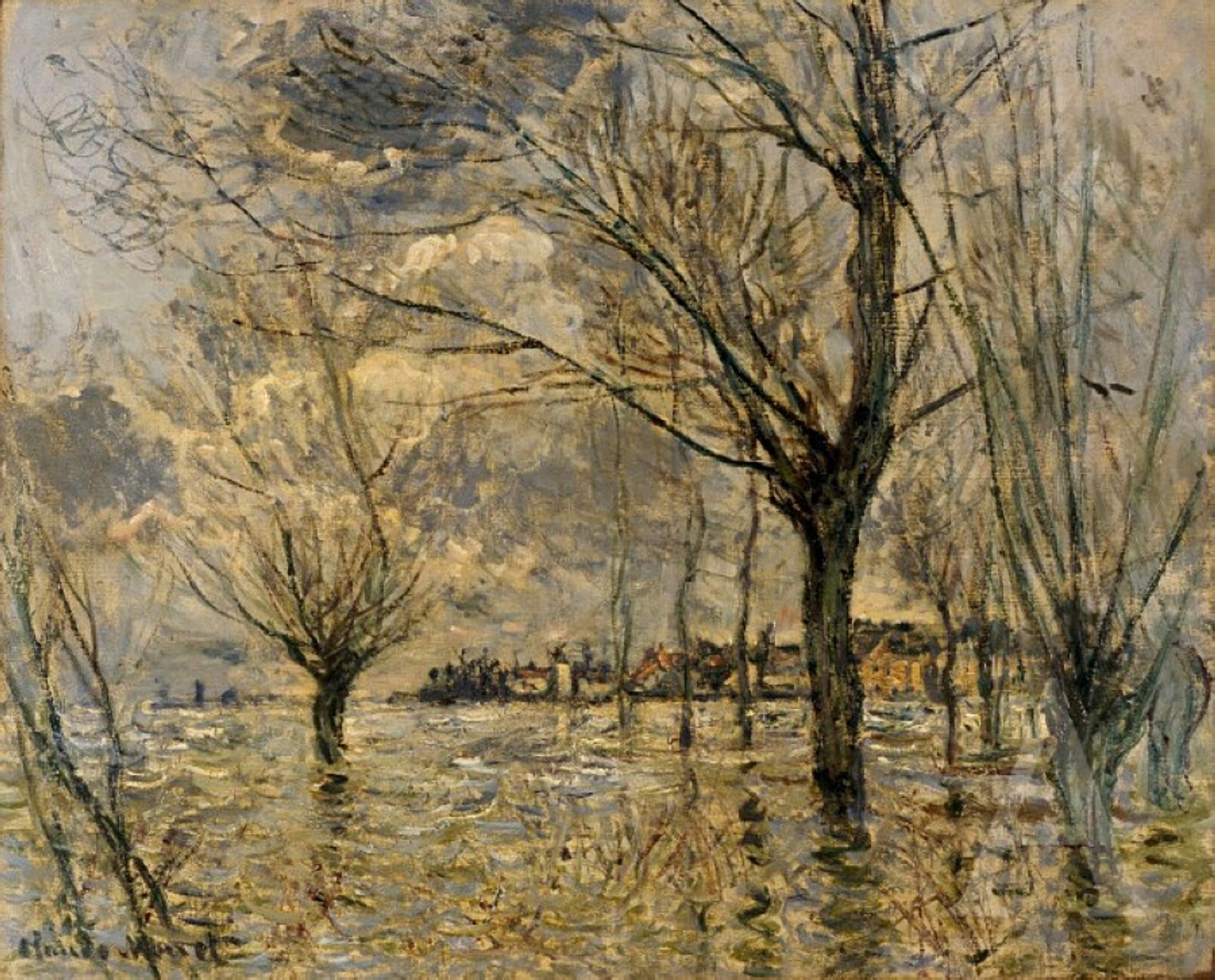 Vetheuil, L'Inondation by Claude Monet