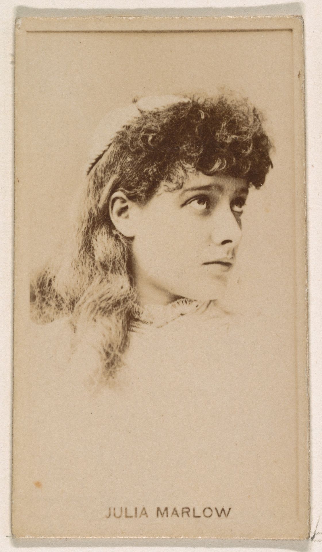 Julia Marlow, from the Actresses series (N245) issued by Kinney Brothers to promote Sweet Caporal Cigarettes by Kinney Brothers Tobacco Company