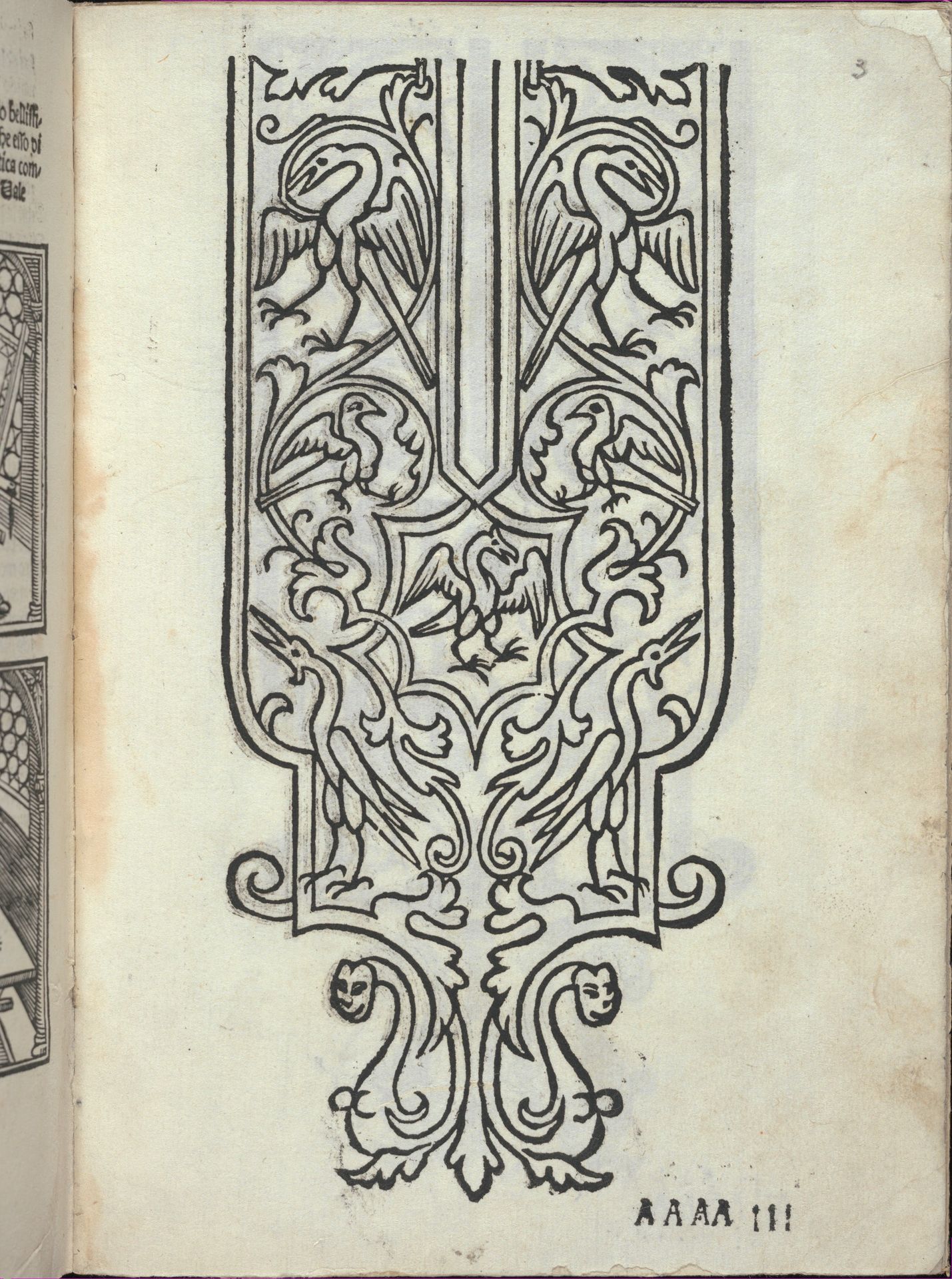 Libro quarto. De rechami per elquale se impara in diuersi modi lordine e il modo de recamare...Opera noua, page 3 (recto) by Alessandro Paganino