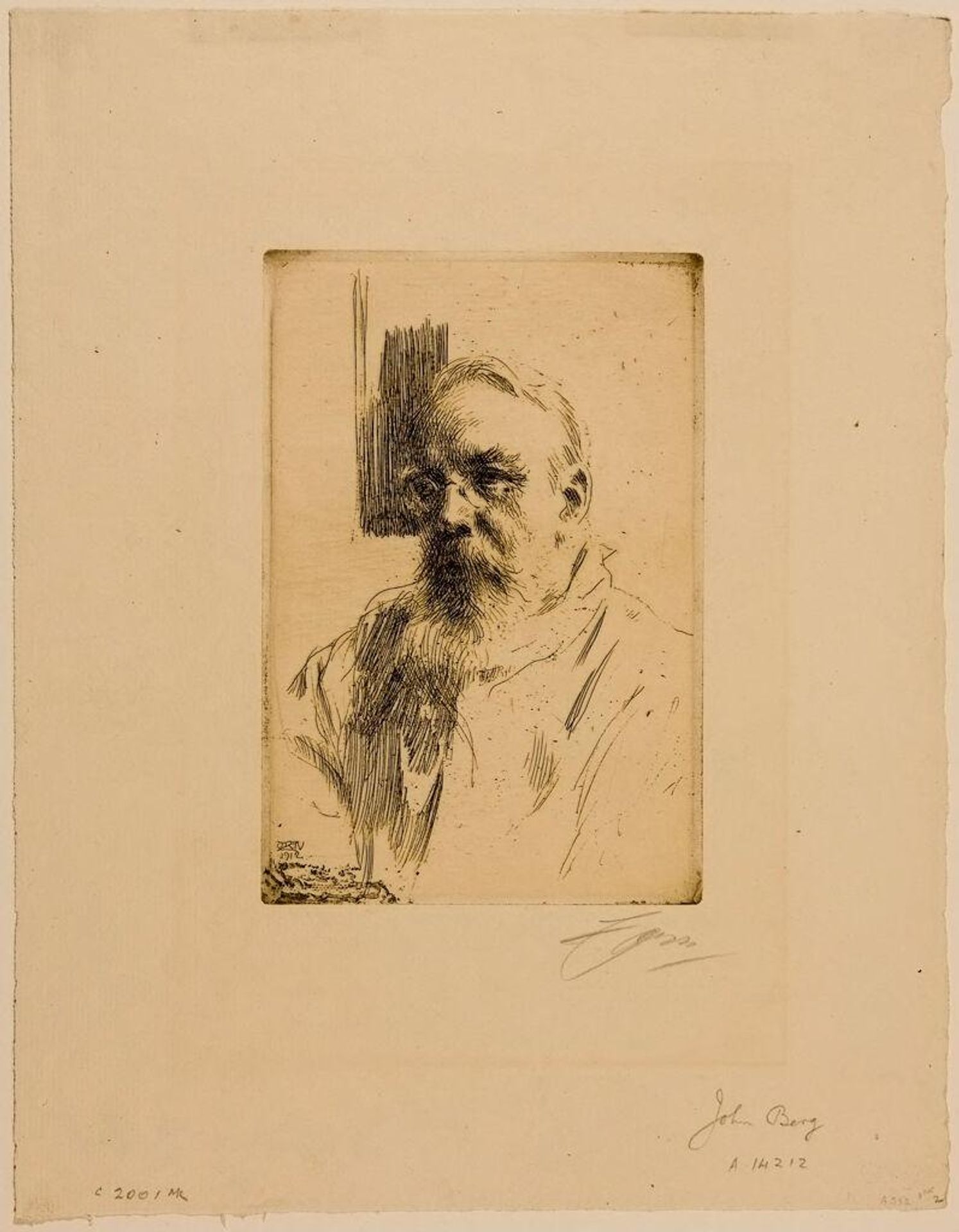 Professor John Berg by Anders Zorn