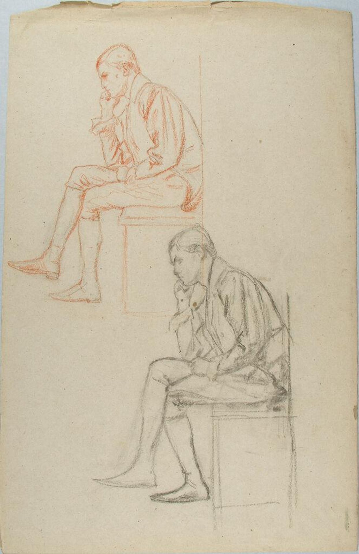 Sketches of a Seated Man by William Valentine Schevill