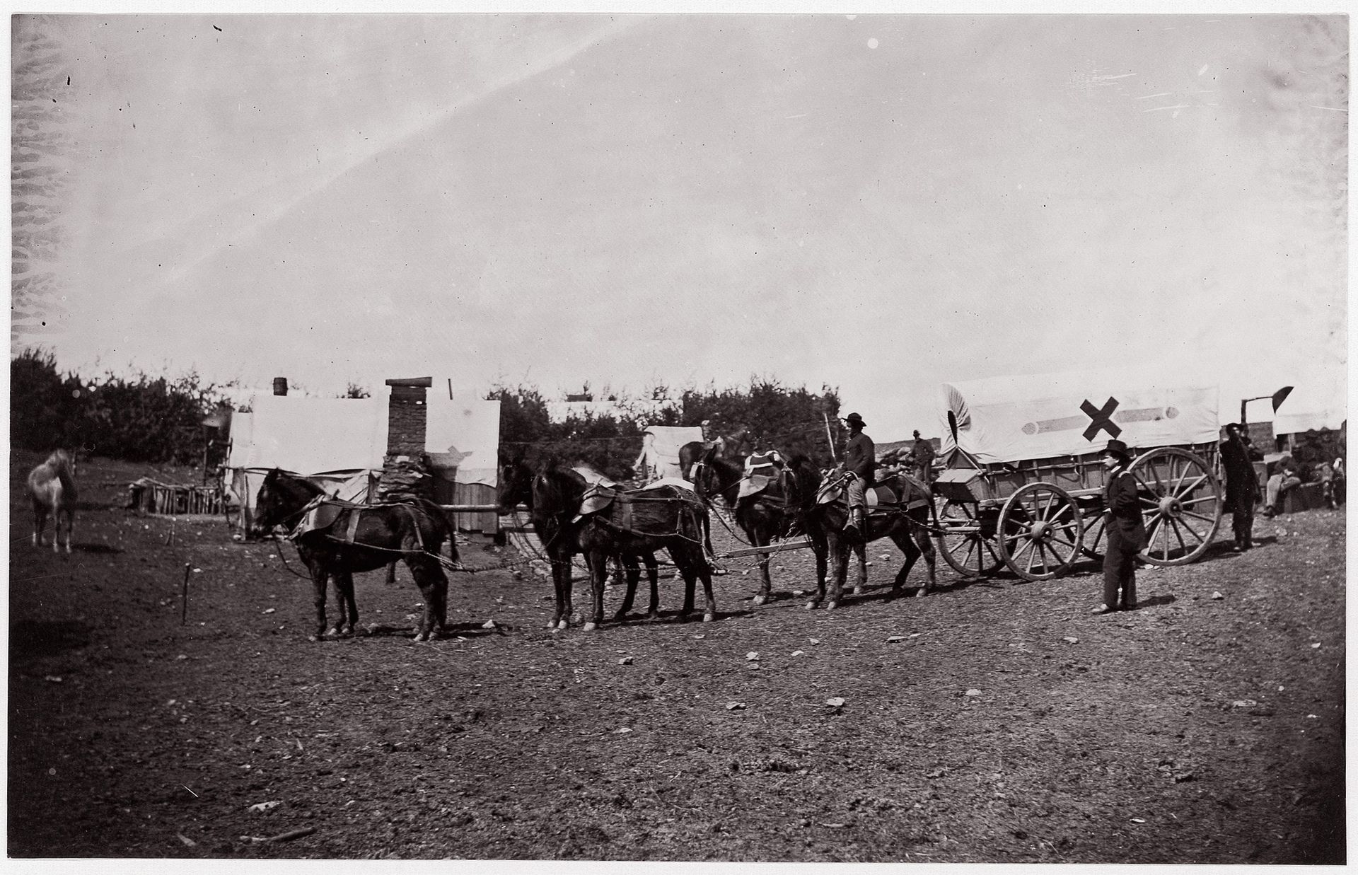 The Crack Team of the 1st Division, 6th Corps near Hazel River, Virginia by Timothy O'Sullivan