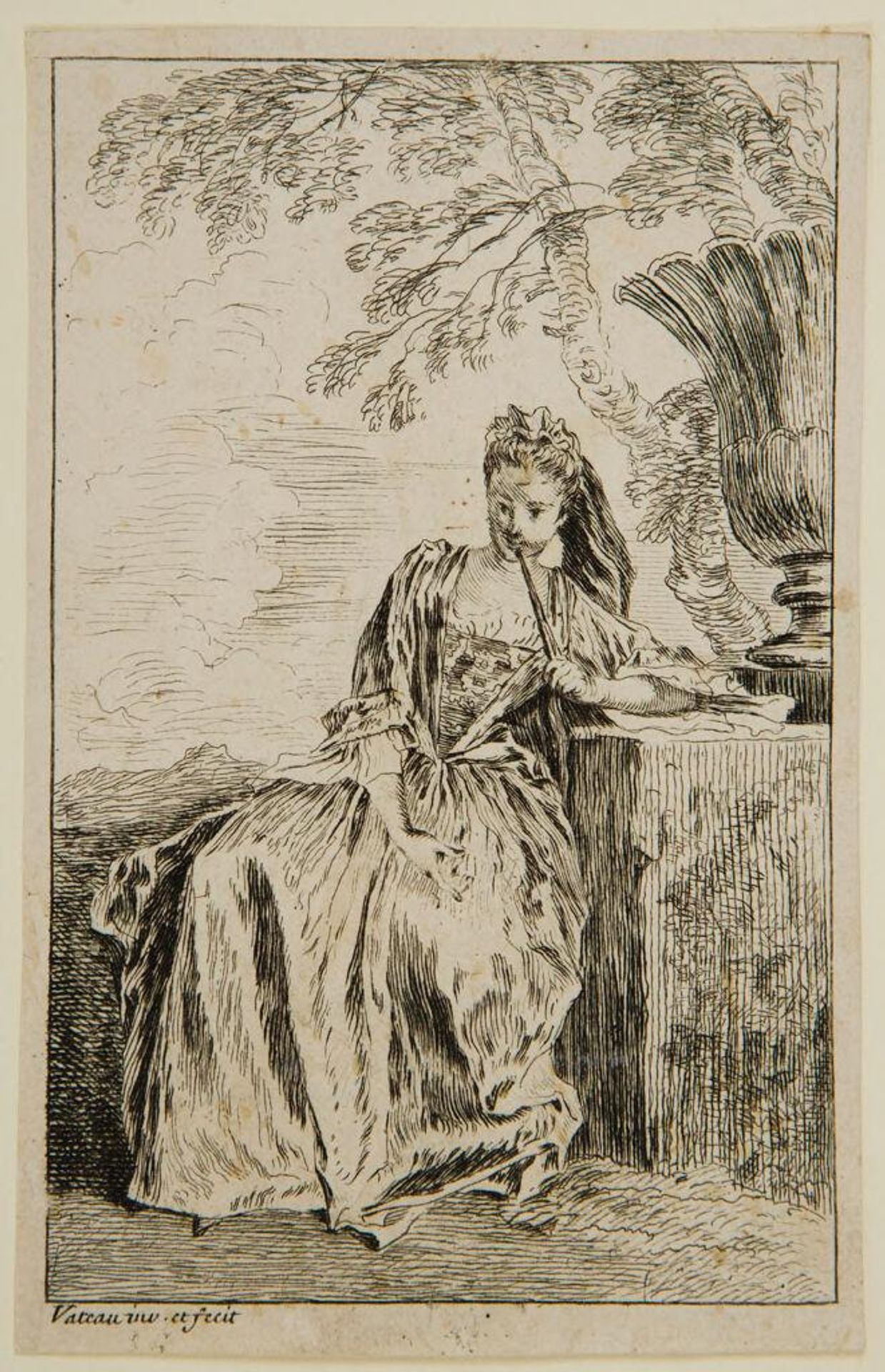 Woman Seated by Jean-Antoine Watteau