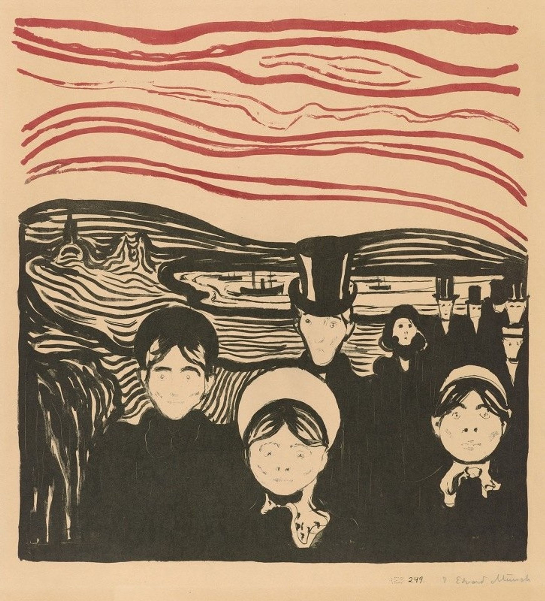 Angst by Edvard Munch