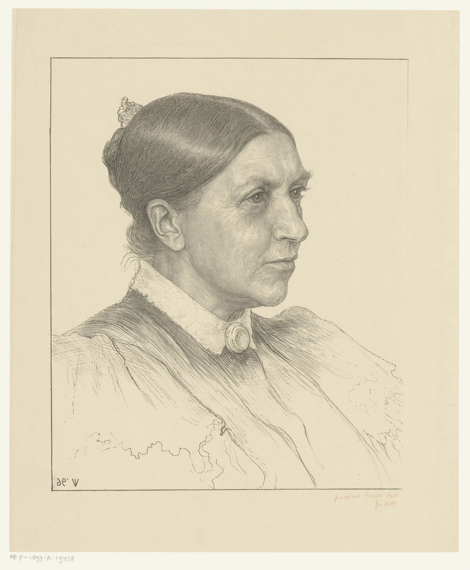 Portret van Jeltje de Bosch Kemper by Jan Veth