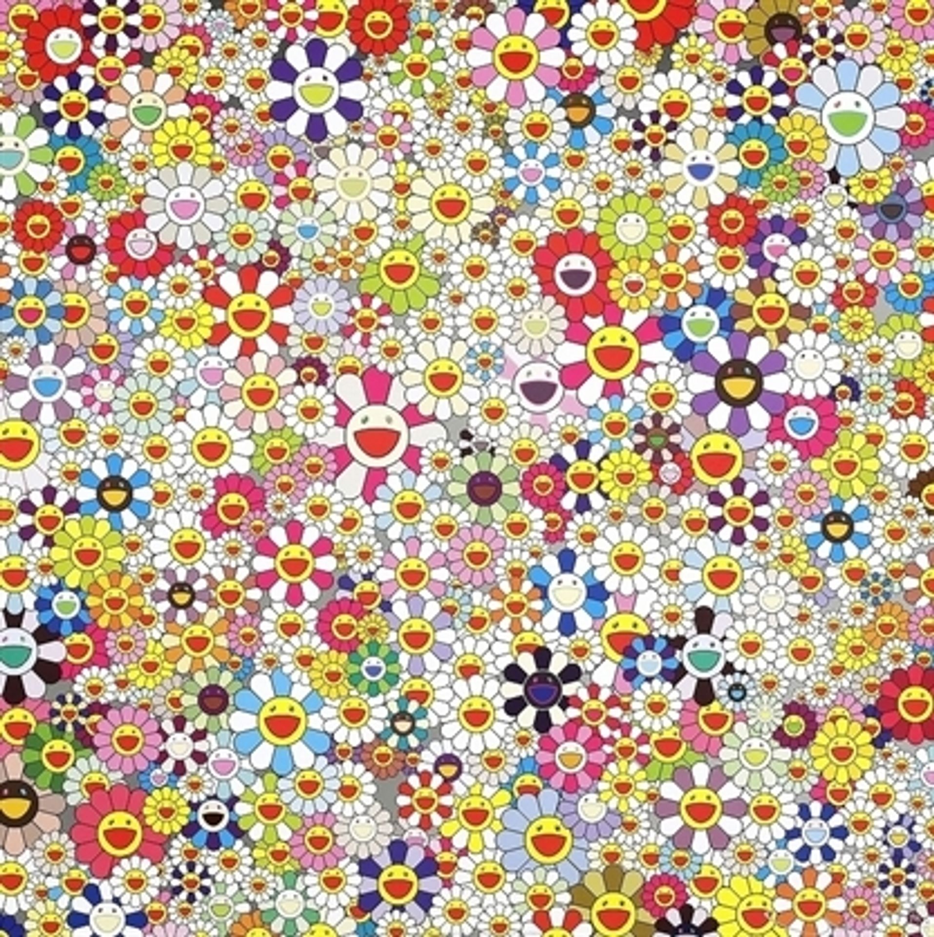 Open Your Hands Wide, Embrace Happiness by Takashi Murakami