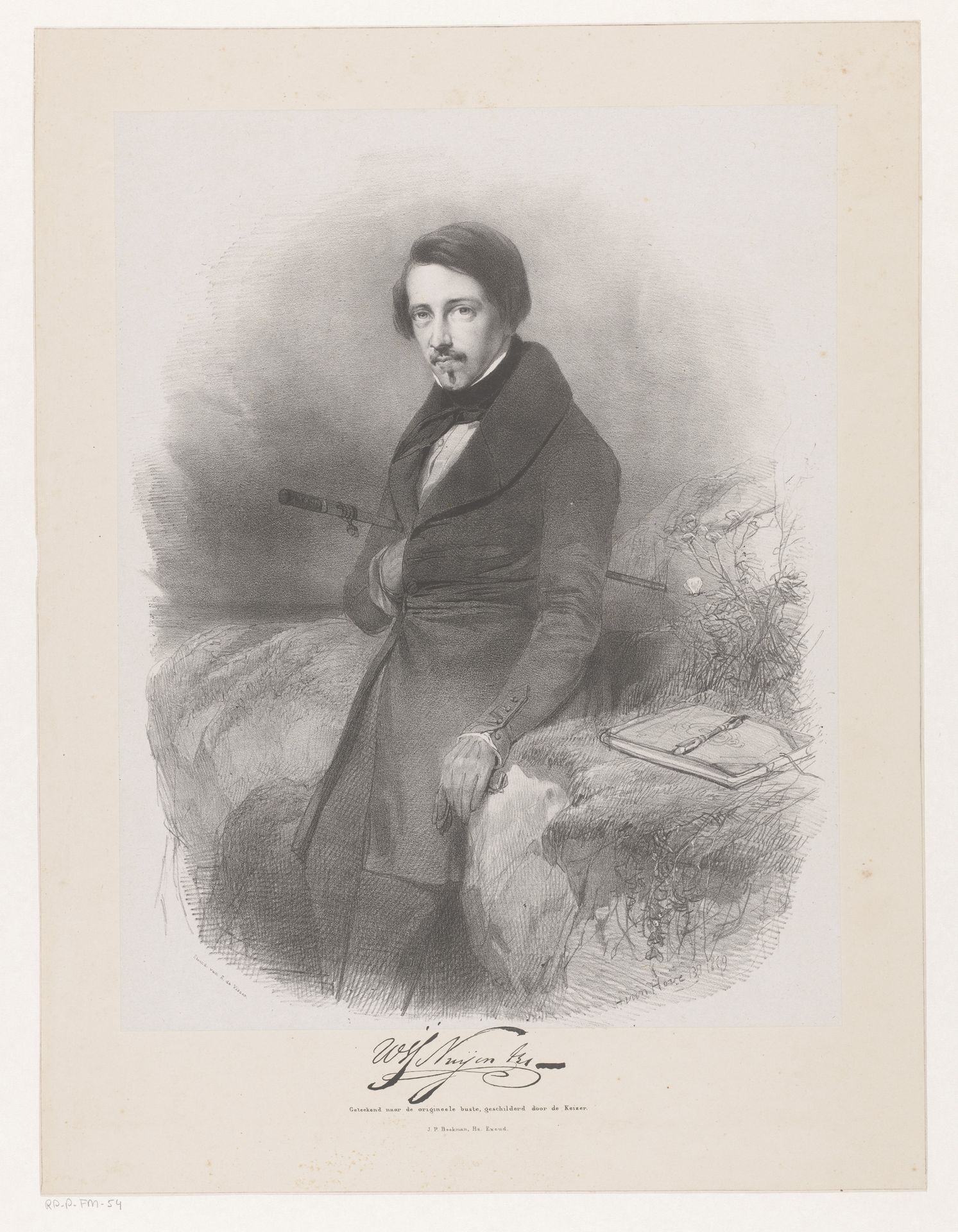 Portret van Wijnand Nuijen by Huib van Hove Bz