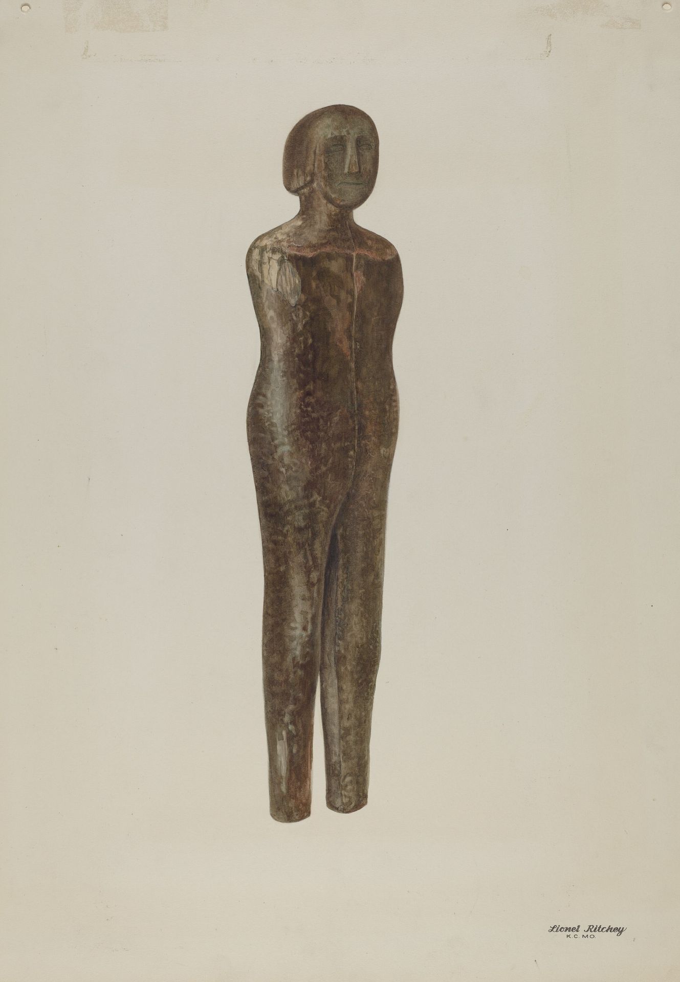 Wooden Doll by Lionel Ritchey
