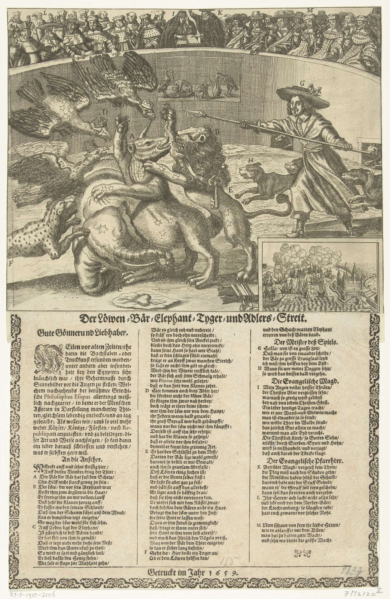 Allegorie op de Noordse Oorlog, ca. 1658 by Anonymous