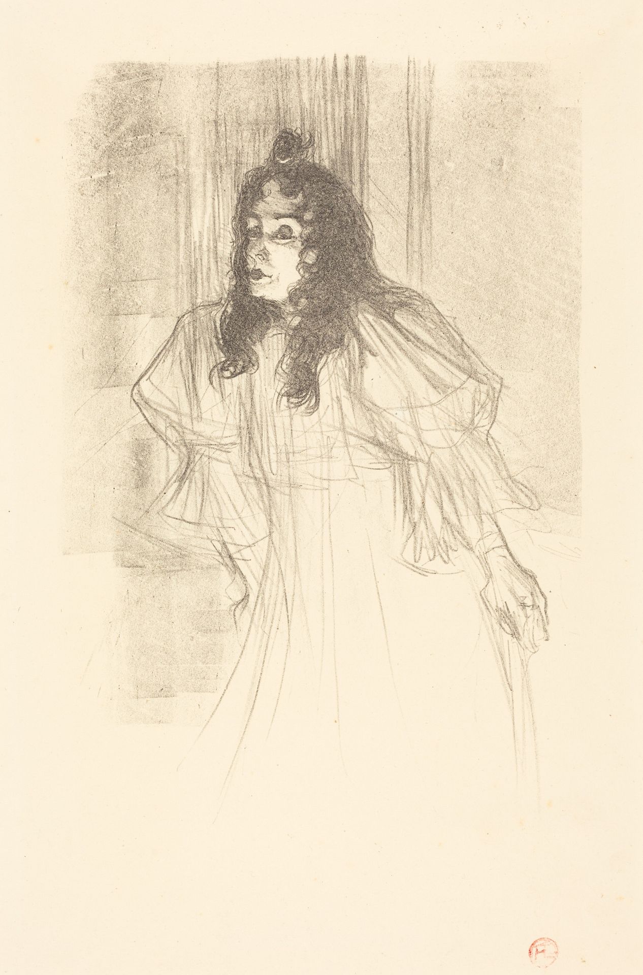 Miss May Belfort Bare-Headed (Miss May Belfort en cheveux) by Henri de Toulouse-Lautrec
