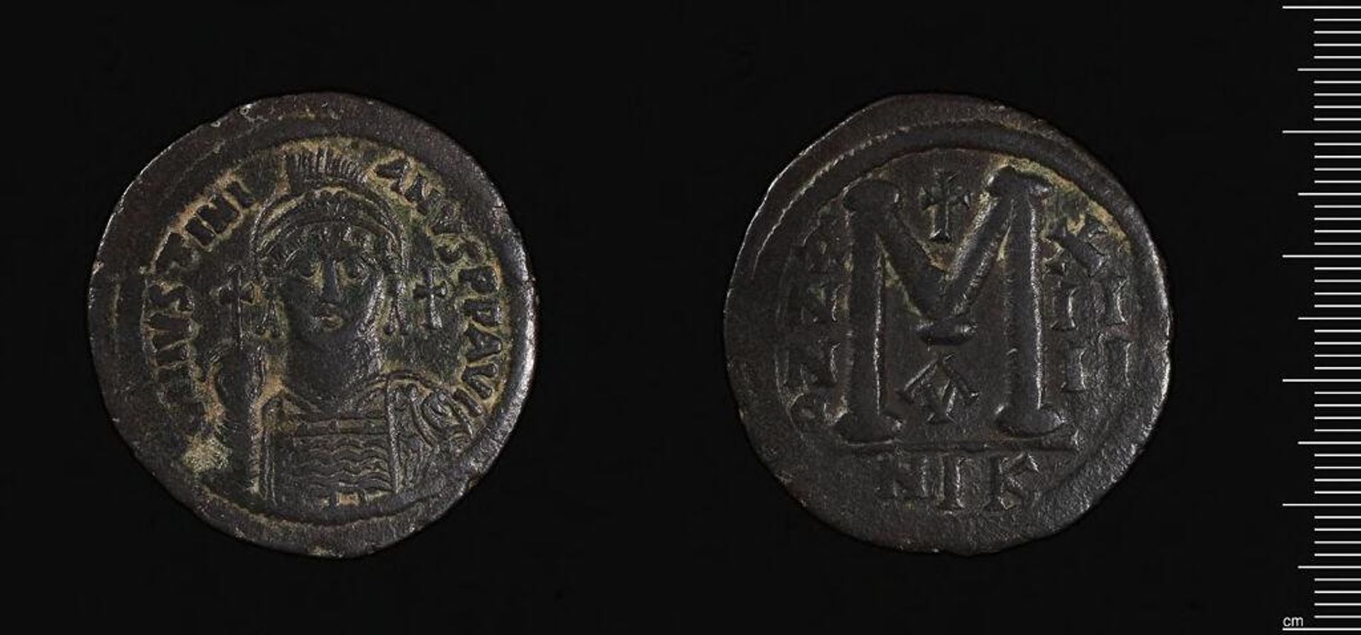 Coin of Justinian I by Justinian I