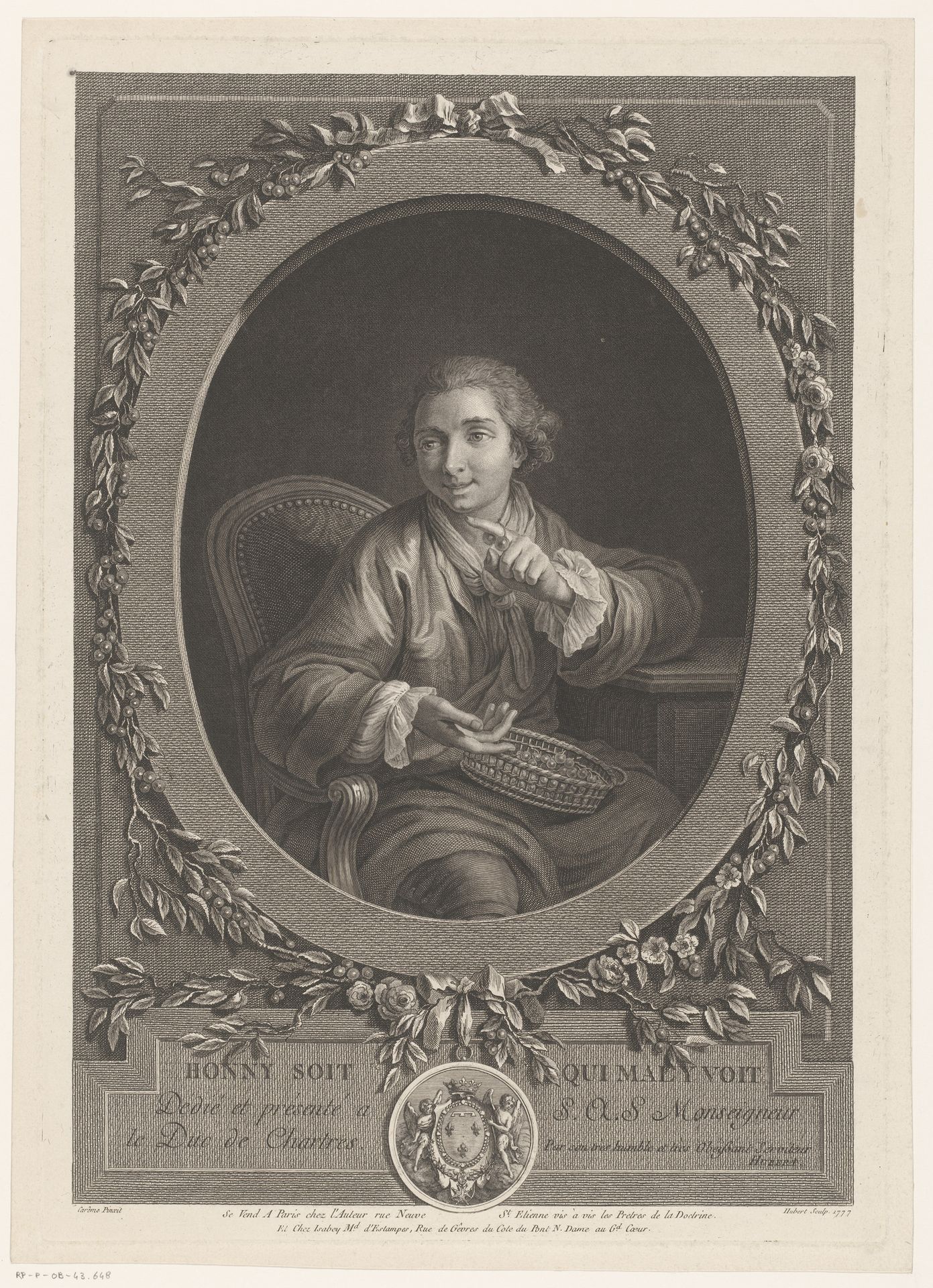 Man met kersen by François Hubert