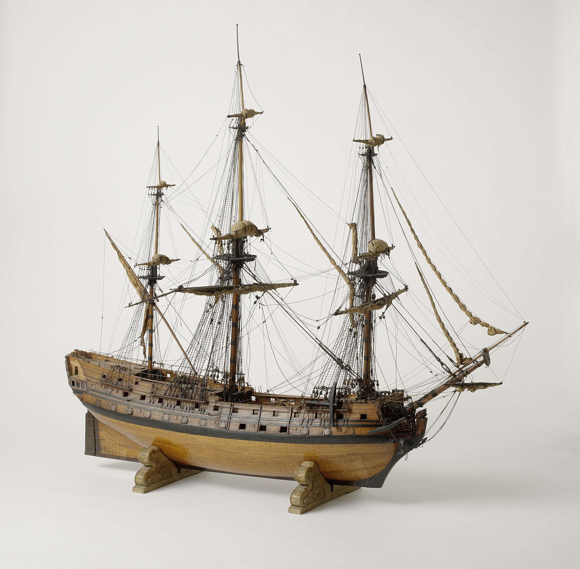 Model of a 70-Gun Ship of the Line by Anonymous