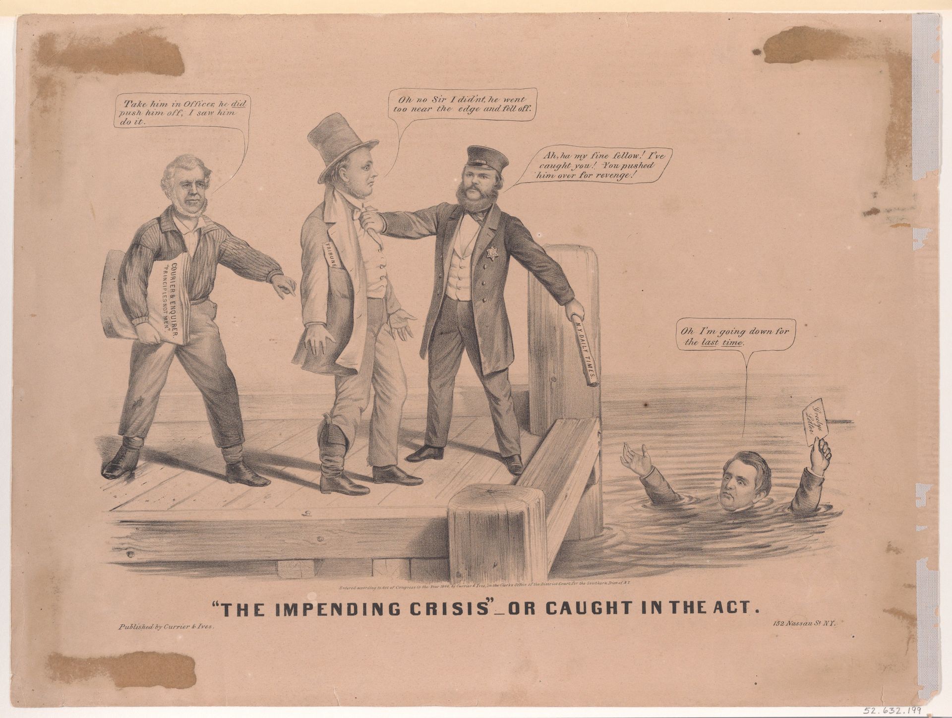 "The Impending Crisis" – Or Caught in the Act by Louis Maurer