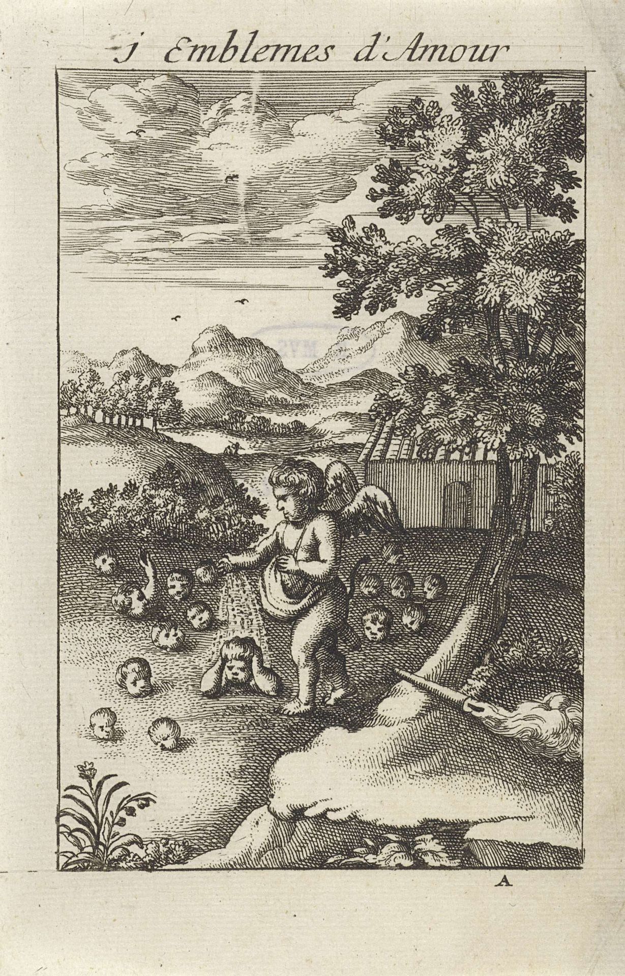 Amor zaait kinderen in de aarde by Jan van Vianen