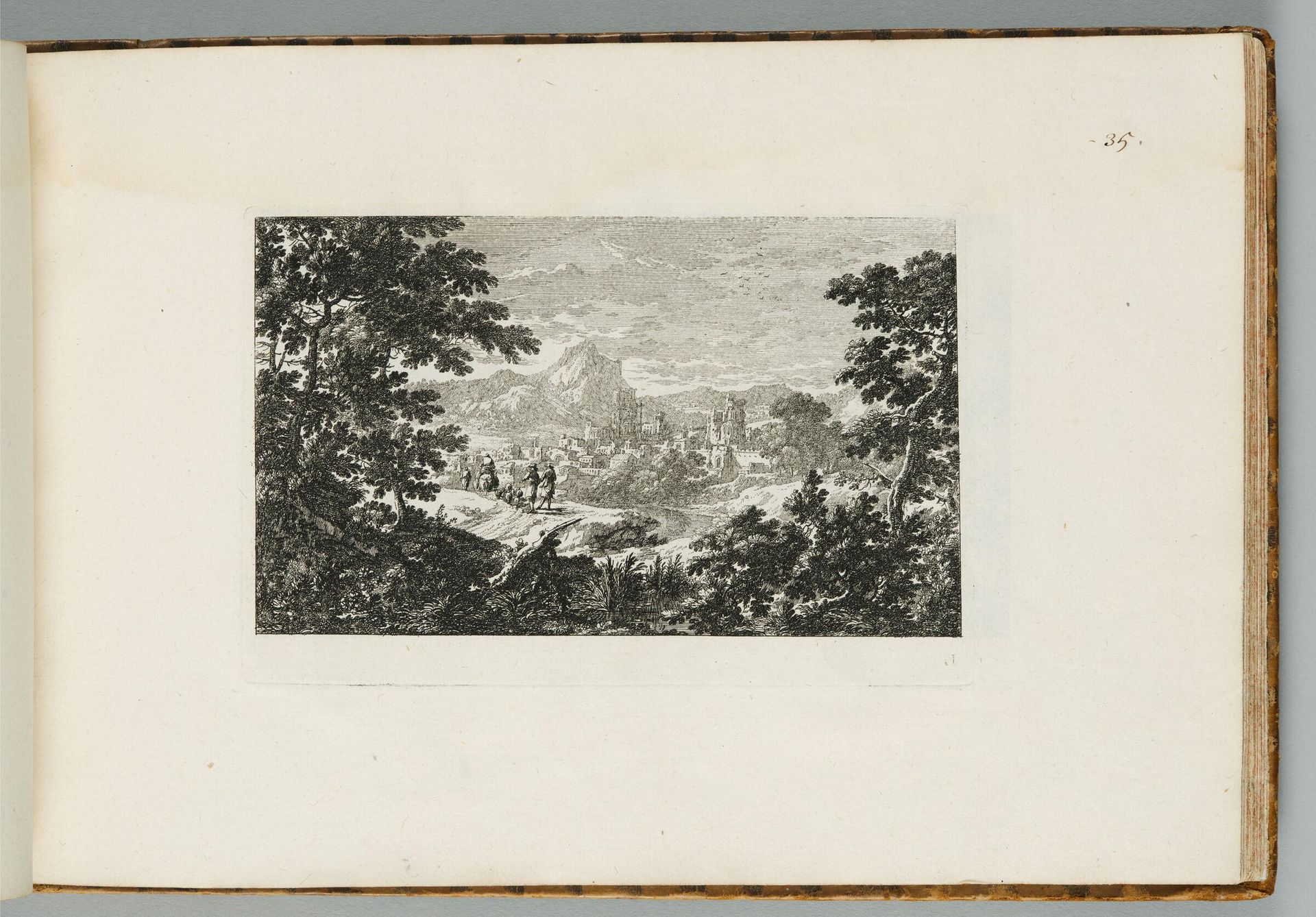 Peasants on the Road to Market Approaching a City by Adam Perelle