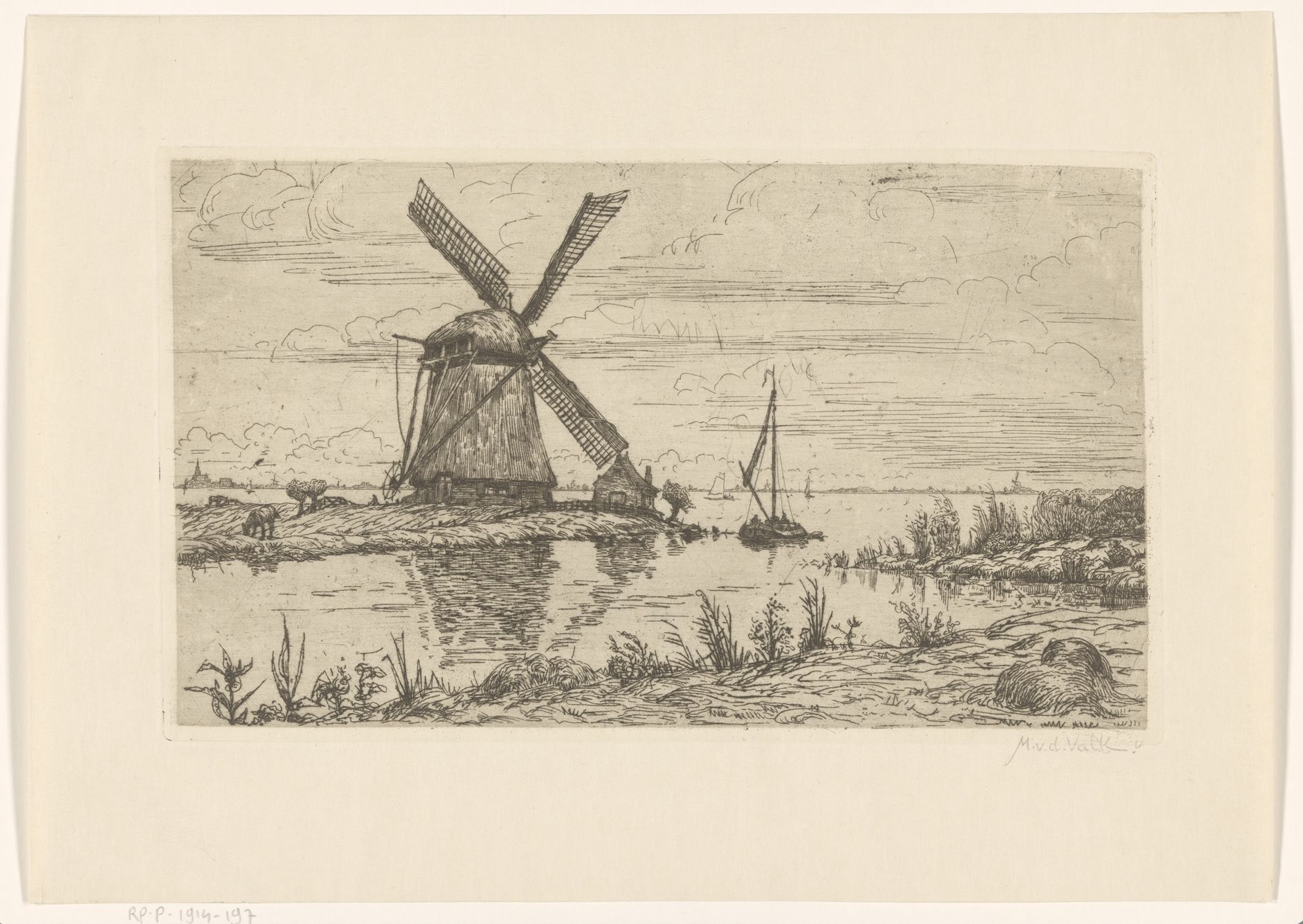 Molen aan de Kaag by Maurits van der Valk