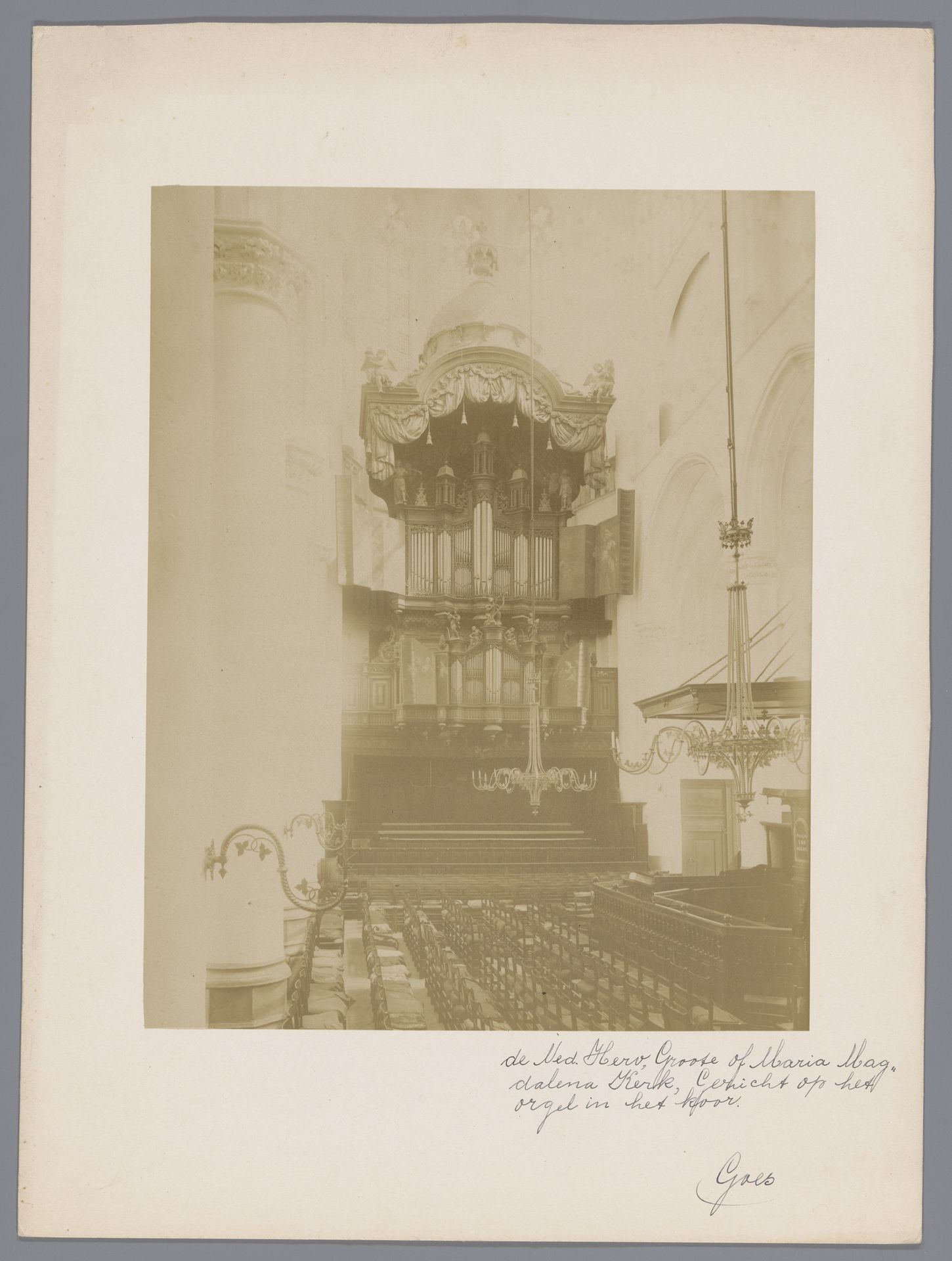 Orgel in de Grote of Maria Magdalenakerk te Goes by anoniem (Monumentenzorg)
