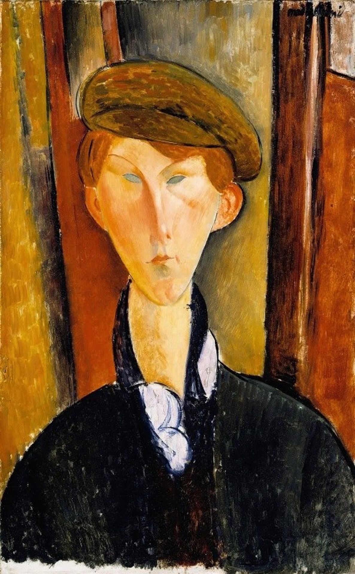 Young Man with a Cap by Amedeo Modigliani