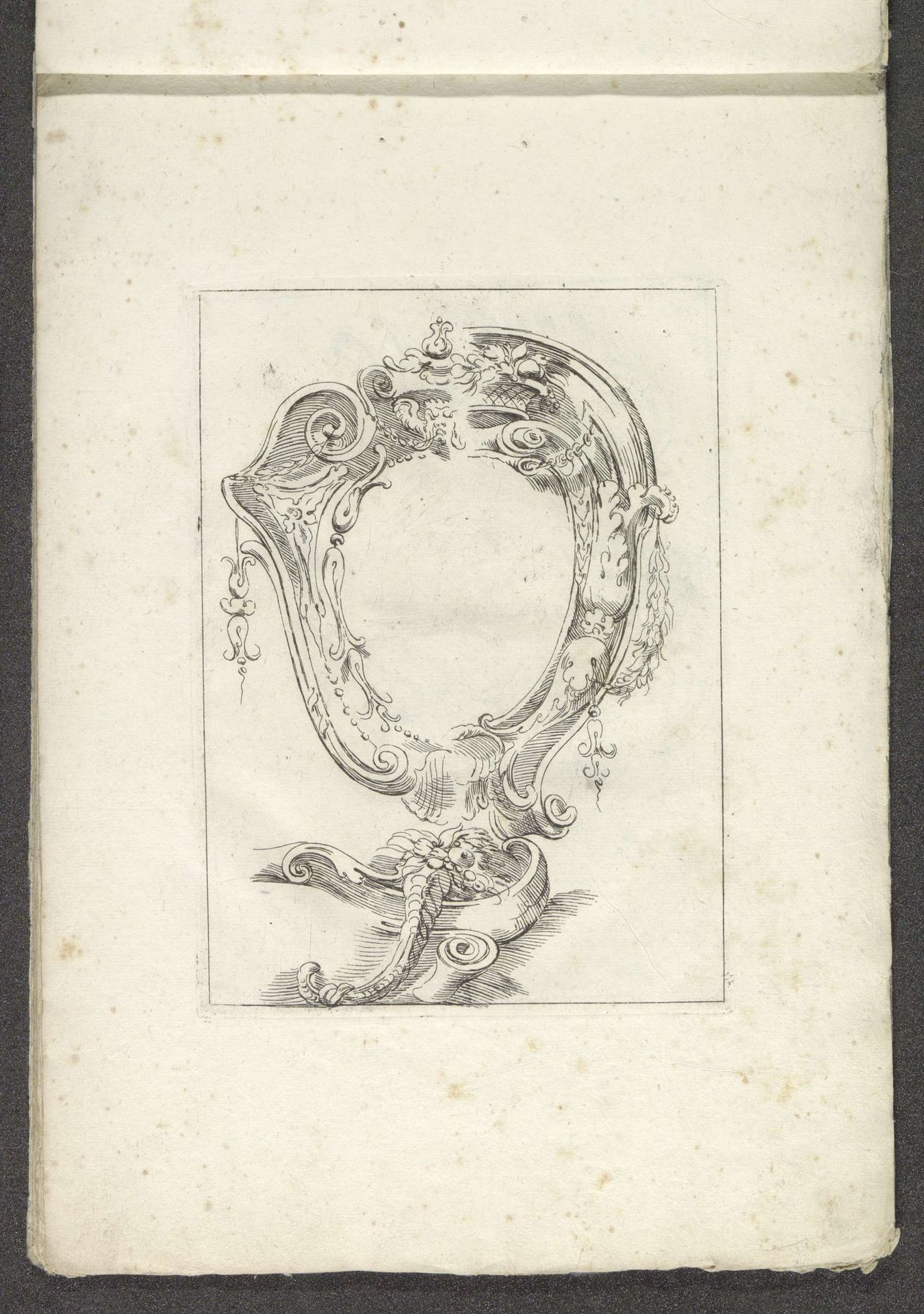 Cartouche en detail ornament by Giuseppe Maria Mitelli