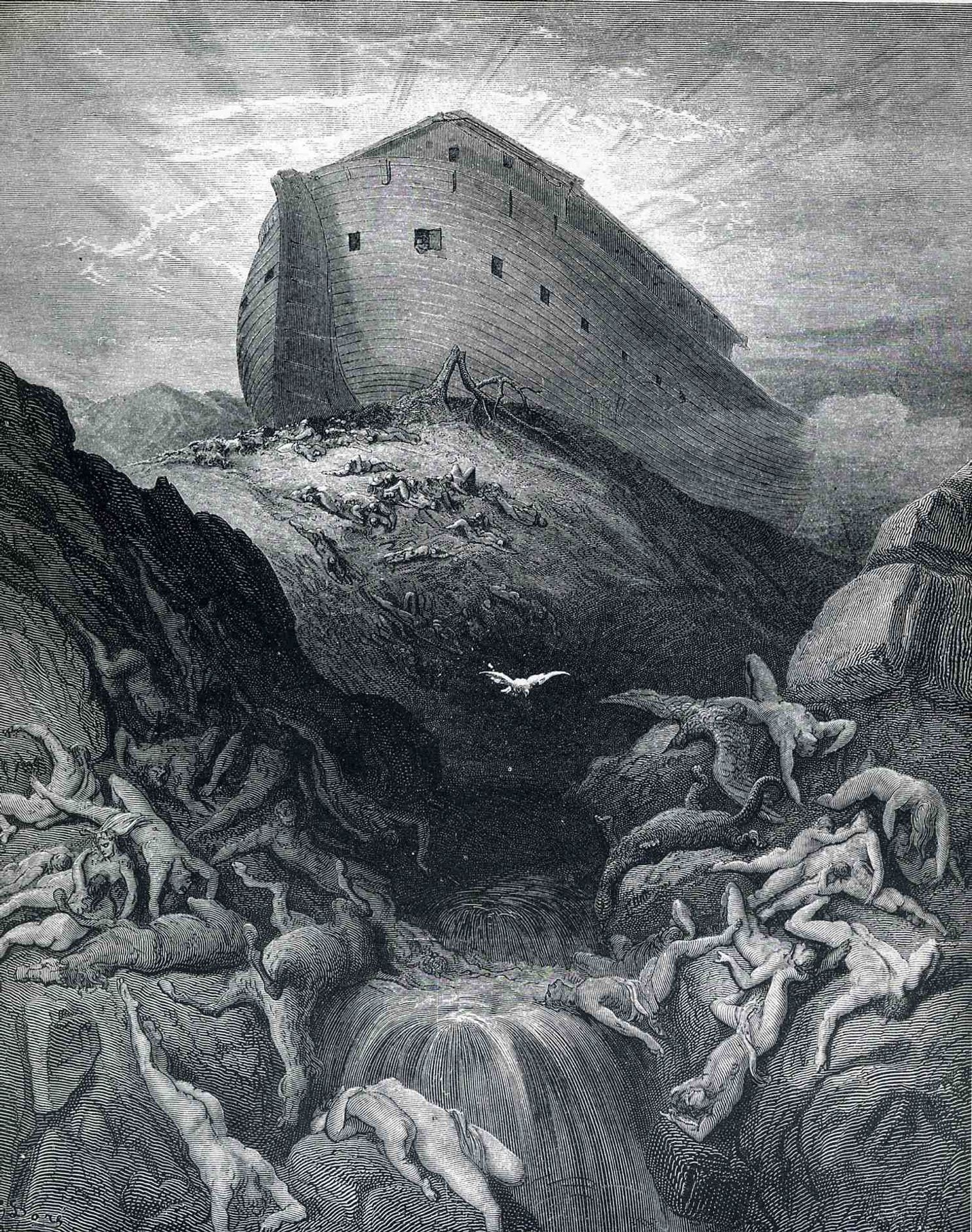 The Dove Sent Forth From The Ark by Gustave Dore