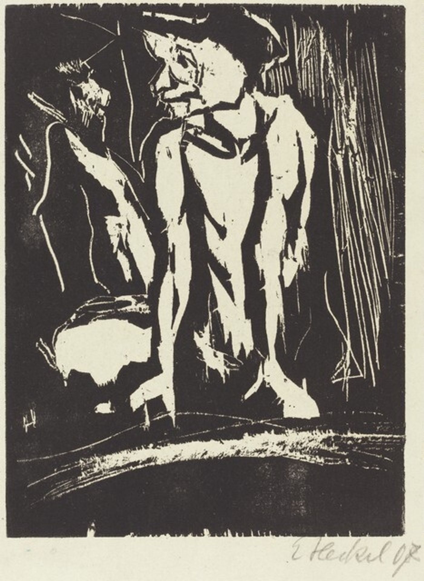 Hockender (Crouching Figure) by Erich Heckel
