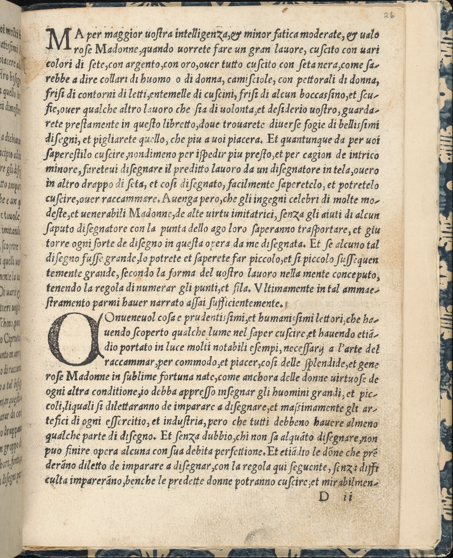 Essempio di recammi, page 26 (recto) by Giovanni Antonio Tagliente
