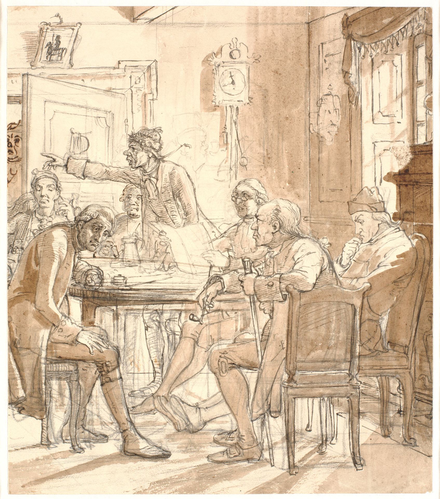 "Collegium politicum" (Den politiske kandestøber) by Wilhelm Marstrand