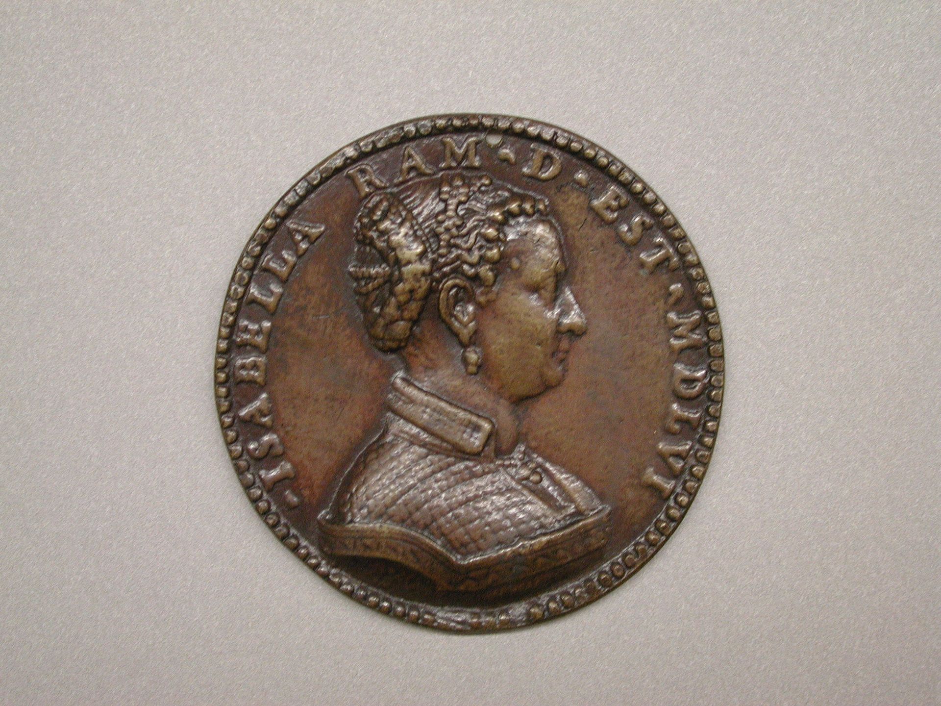 Isabella Rammi d'Este by Pastorino de Pastorini