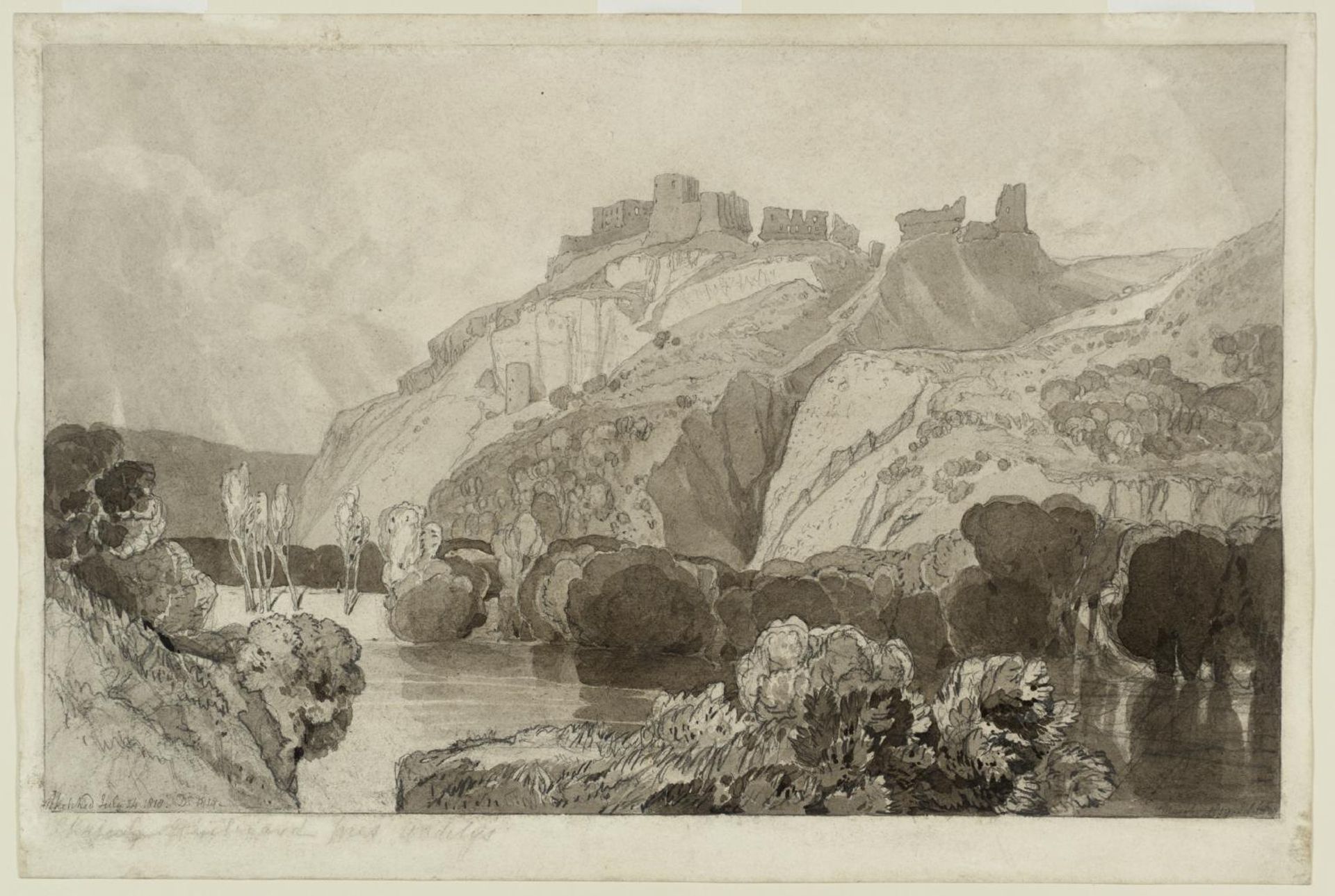 Château Gaillard by John Sell Cotman