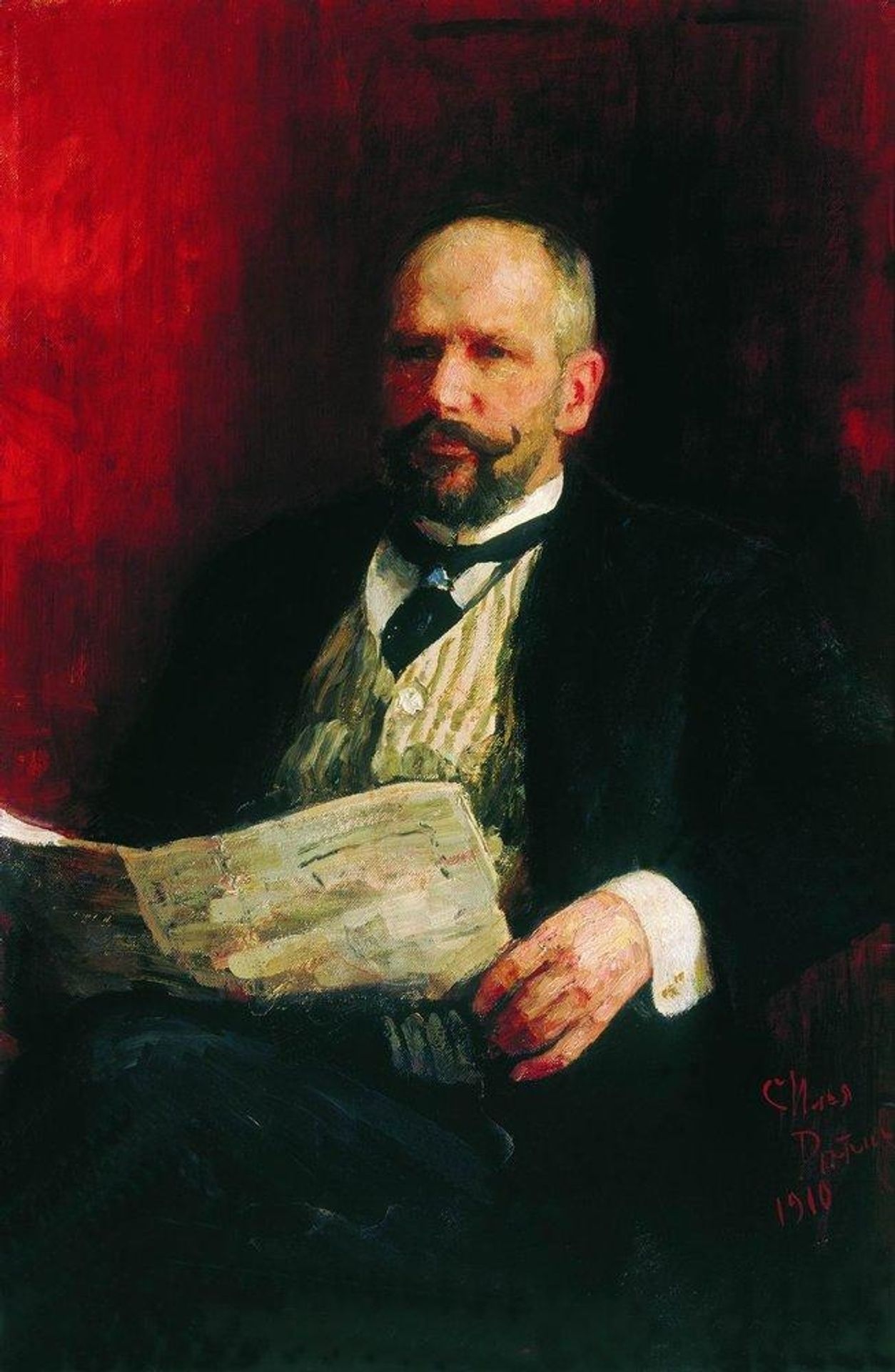 Portrait of P.A. Stolypin by Ilya Repin