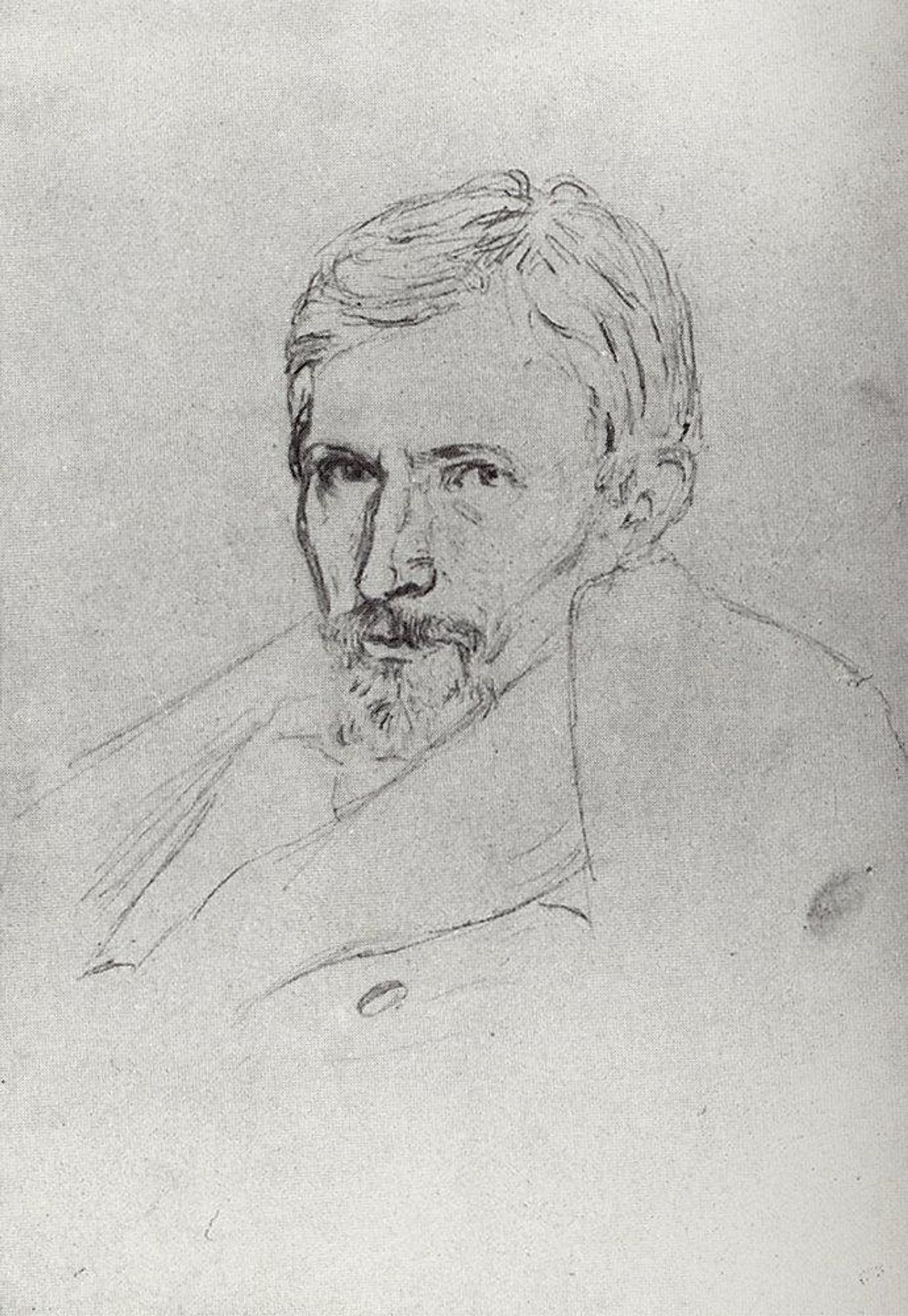Portrait of Viktor Vasnetsov by Arkhyp Kuindzhi