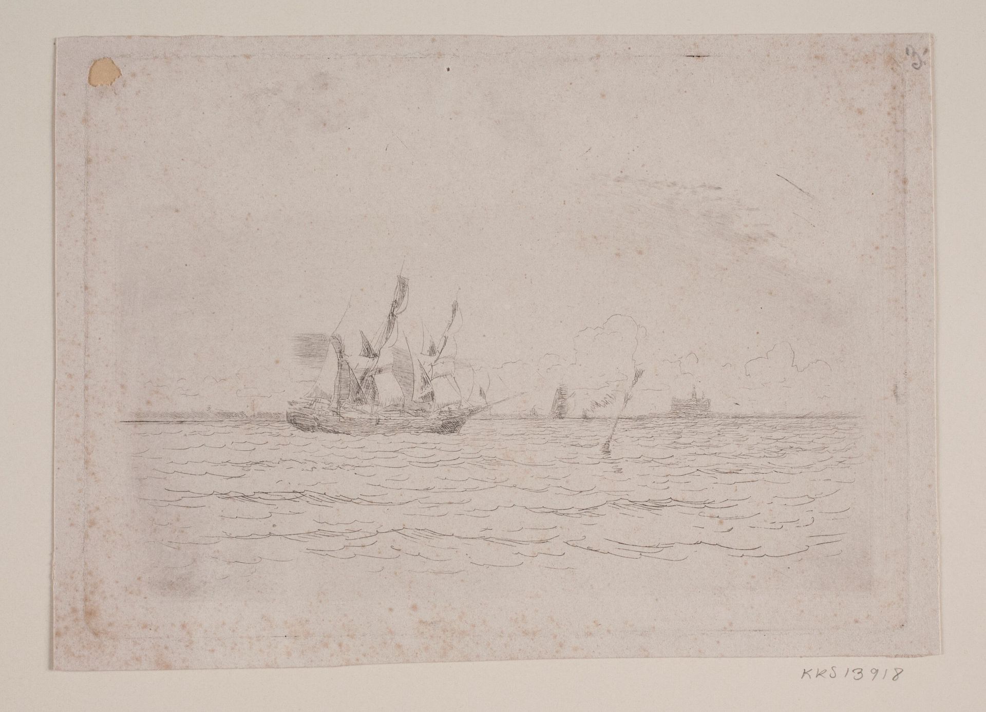 Skibe i sundet by Carl Locher