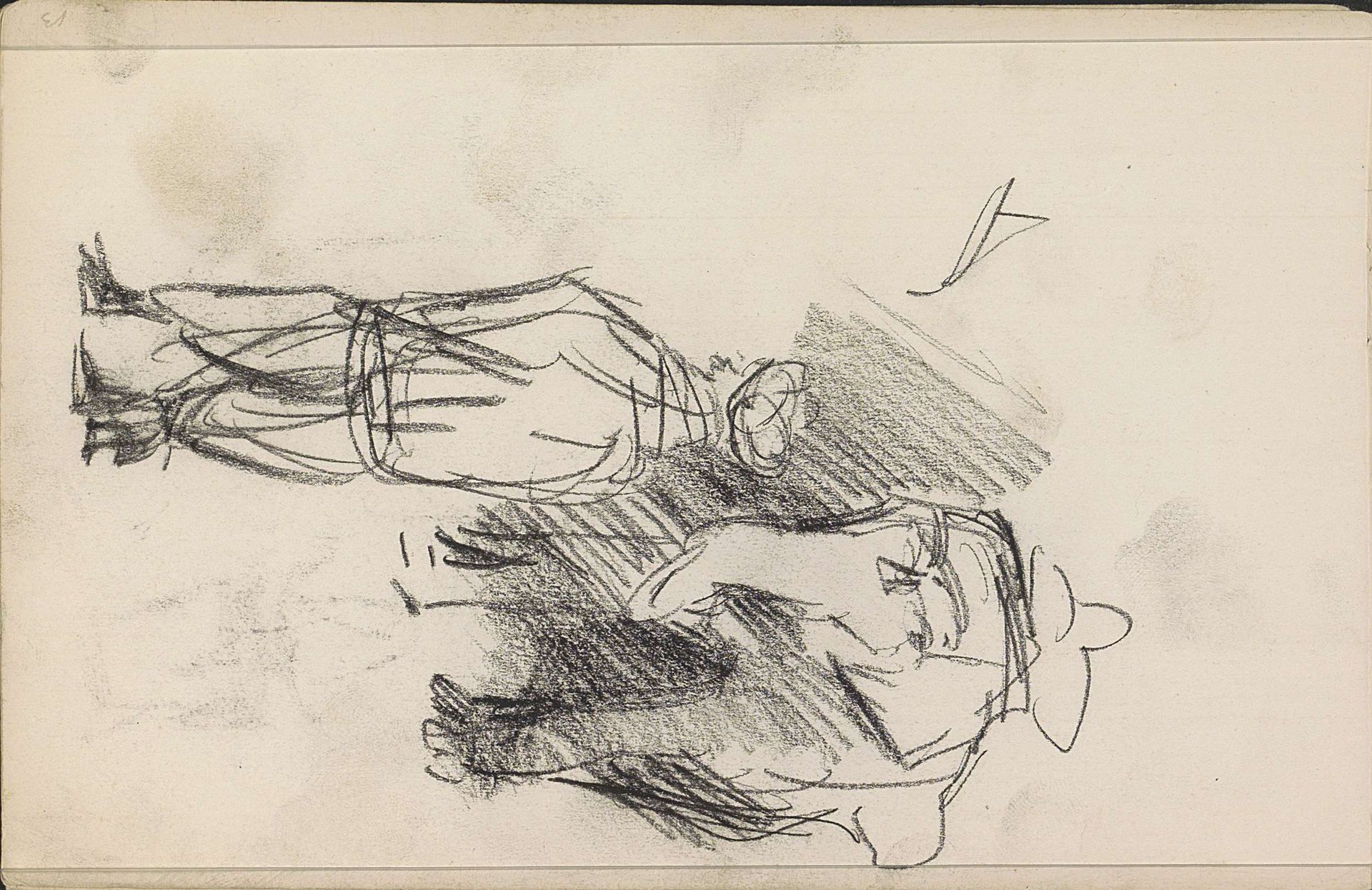 Man in oosterse kledij voor een olifant by Isaac Israels